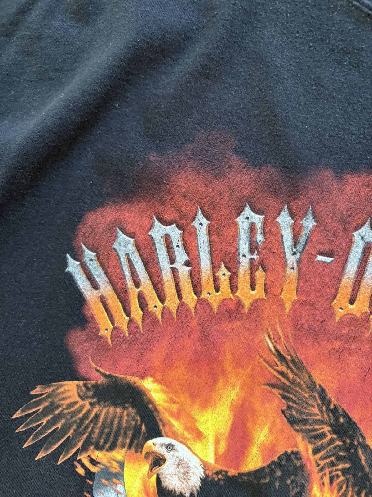 Harley Davidson Harley Davidson Vintage 90s Flaming Eagles Graphic Tee XL Size US XL / EU 56 / 4 - 7 Thumbnail