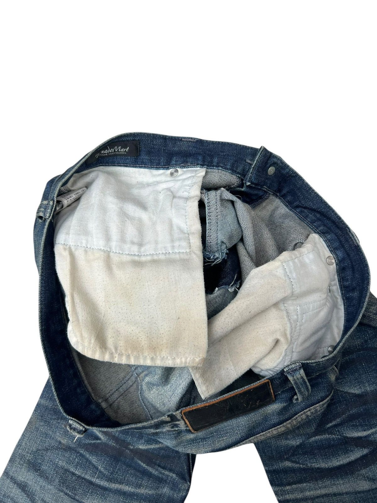 Tornado Mart Trashed Tornado Mart Japan Dirty Muddy Denim Jeans Distress Size US 33 - 23 Thumbnail