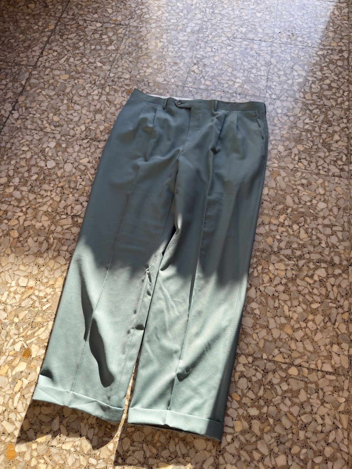 Canali Canali Pants Pure Virgin Wool Italy 56 Ocean Breeze Italy Size US 38 / EU 54 - 1 Thumbnail