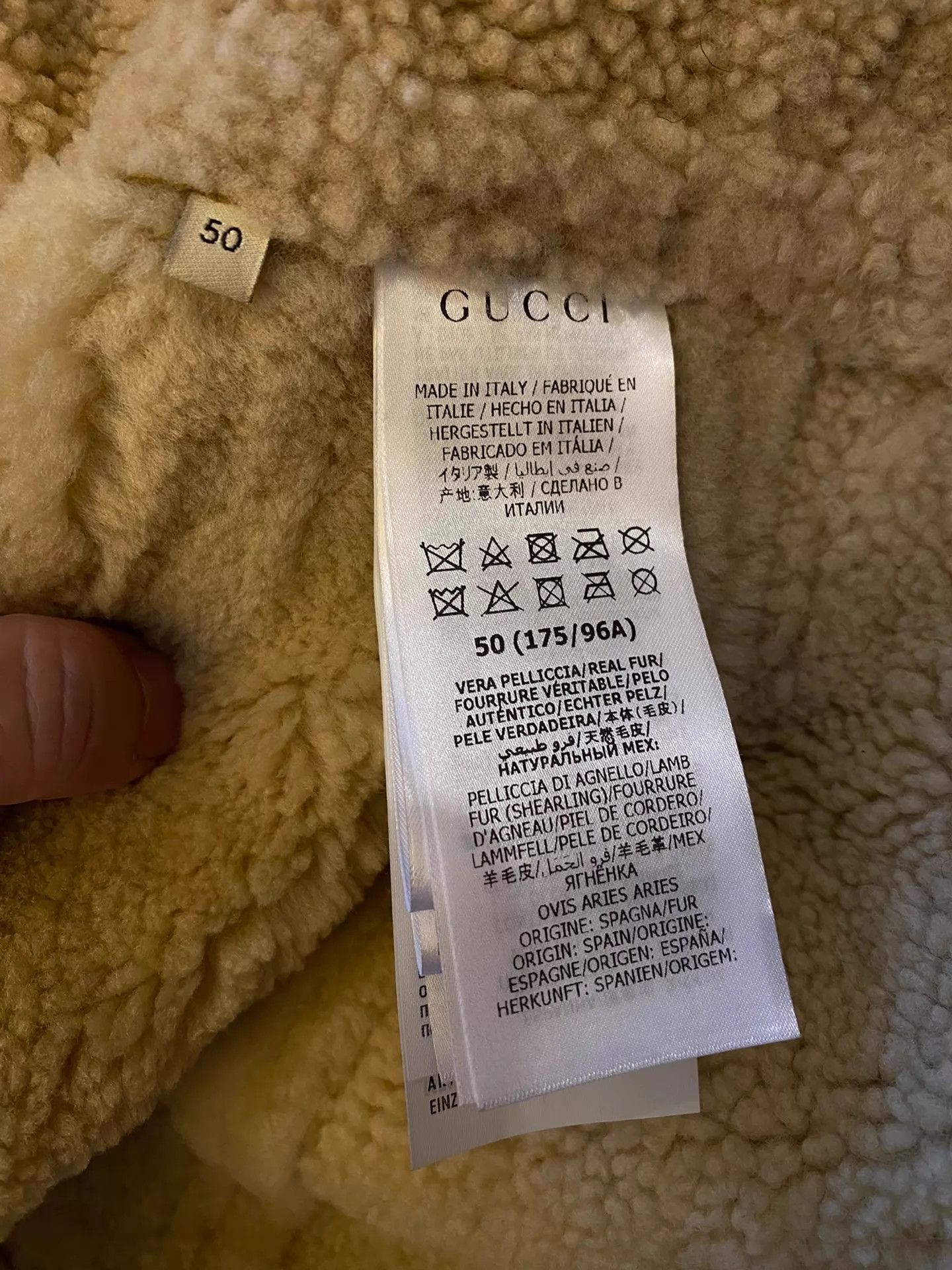 Gucci GUCCI Shearling Thick Fur Coat Size 50 New Italy Size US M / EU 48-50 / 2 - 6 Thumbnail
