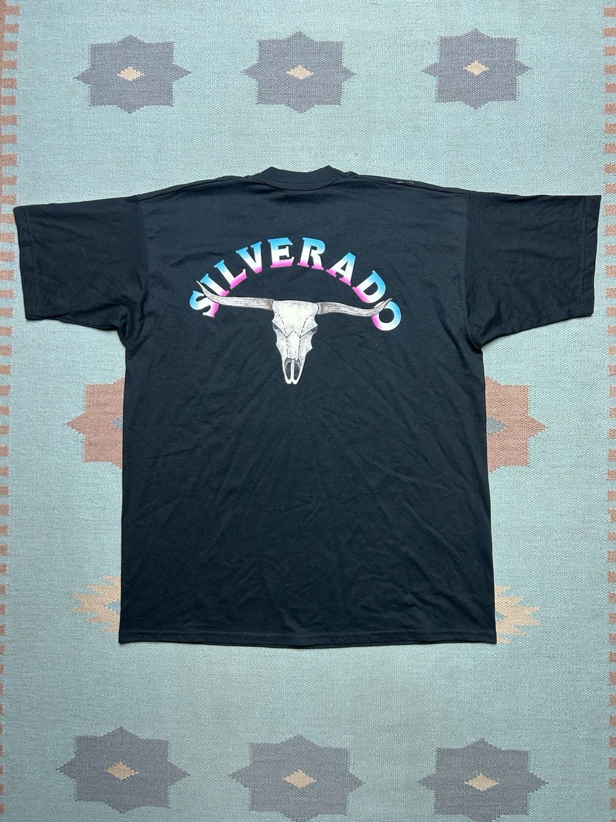 Vintage Vintage t shirt Chevy Silverado truck car cow skull NOS XL Size US XL / EU 56 / 4 - 1 Thumbnail