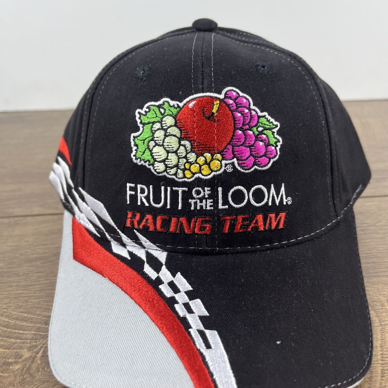 Other Fruit of the Loom Racing 55 Hat Black Cap Hat Adjustable Hat Size ONE SIZE - 5 Thumbnail