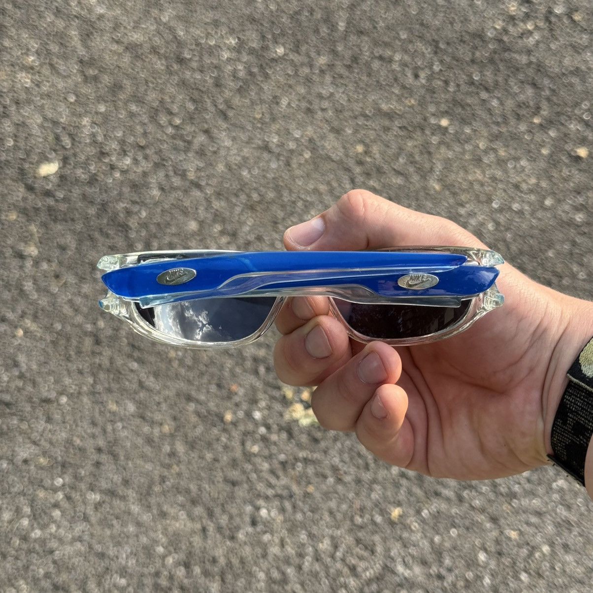 Nike RARE Vintage NIKE Y2K sunglasses made in USA Size ONE SIZE - 9 Thumbnail