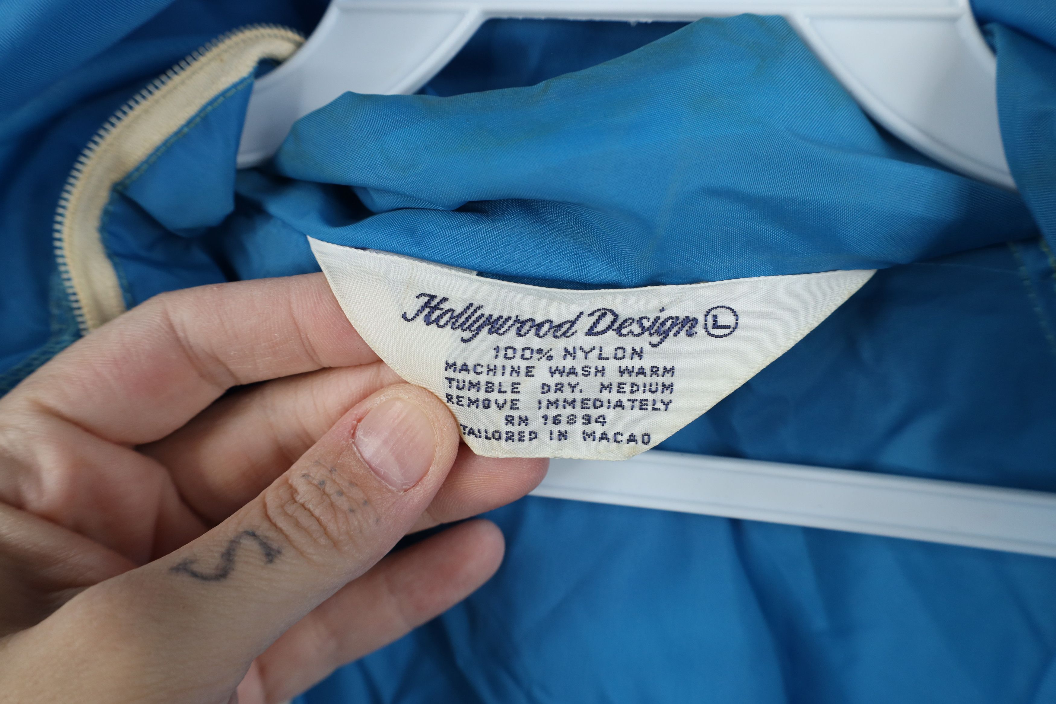 Vintage Vintage 70s Streetwear Full Zip Windbreaker Jacket Blue Size US L / EU 52-54 / 3 - 9 Thumbnail
