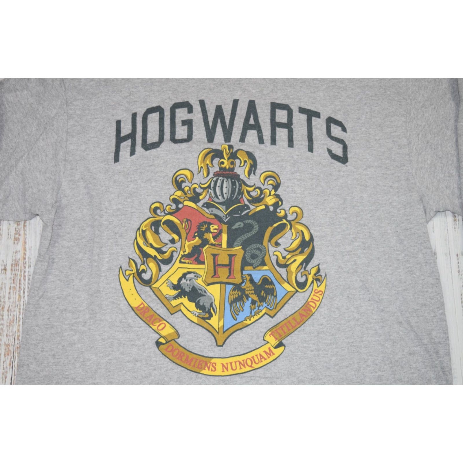 Vintage Harry Potter Shirt Adult Large Gray Hogwarts Graphic Long Sleeve Mens Size US L / EU 52-54 / 3 - 2 Thumbnail