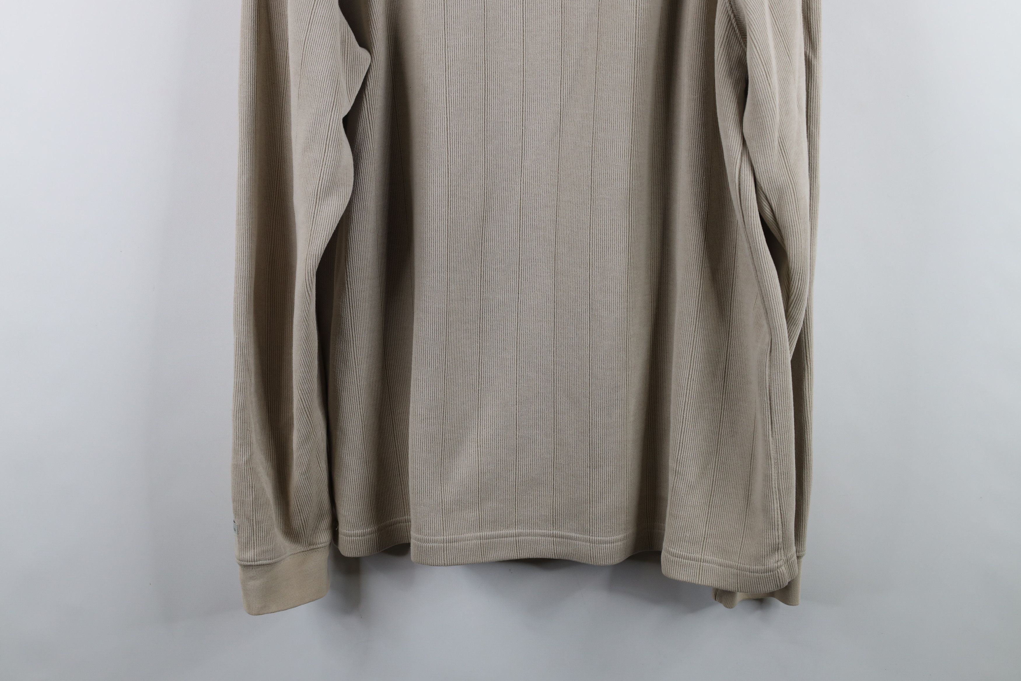 Columbia × Vintage Vintage Columbia Faded Ribbed Knit V-Neck Sweater Beige Size US L / EU 52-54 / 3 - 10 Thumbnail
