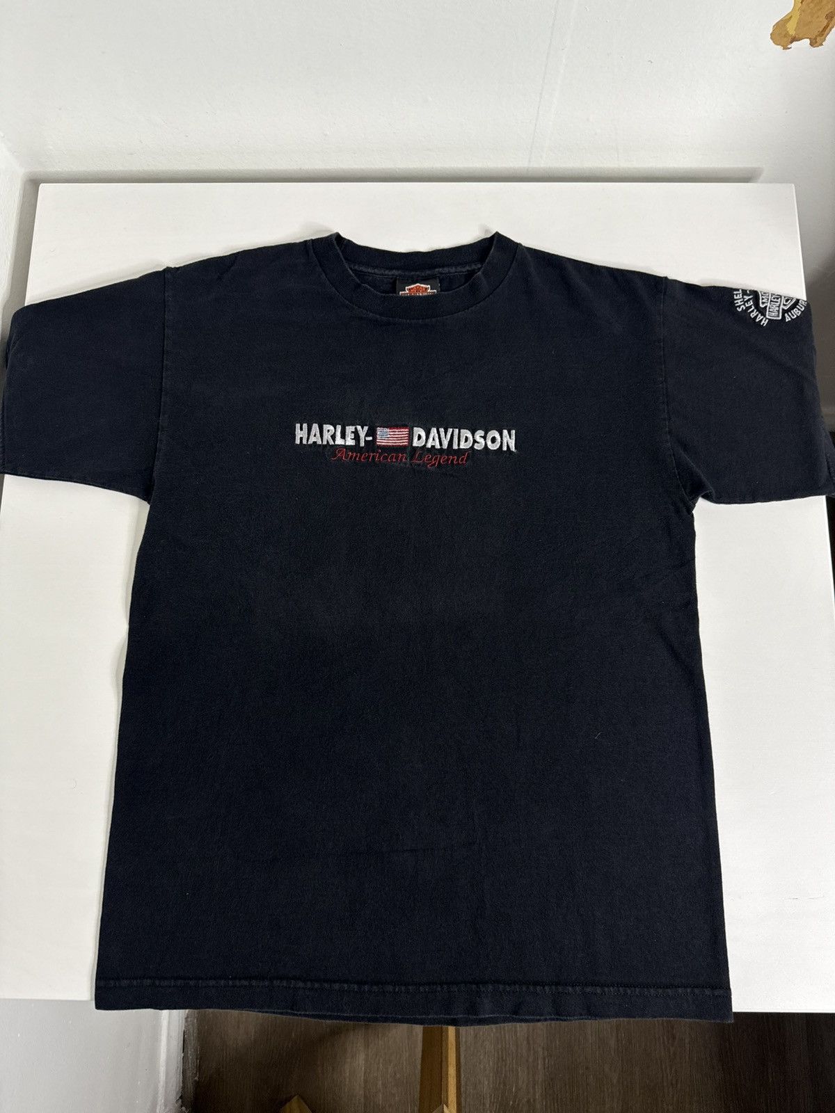 Harley Davidson VINTAGE 1990’s Harley-Davidson Embroidered Tee "Black" (M) Size US M / EU 48-50 / 2 - 3 Thumbnail