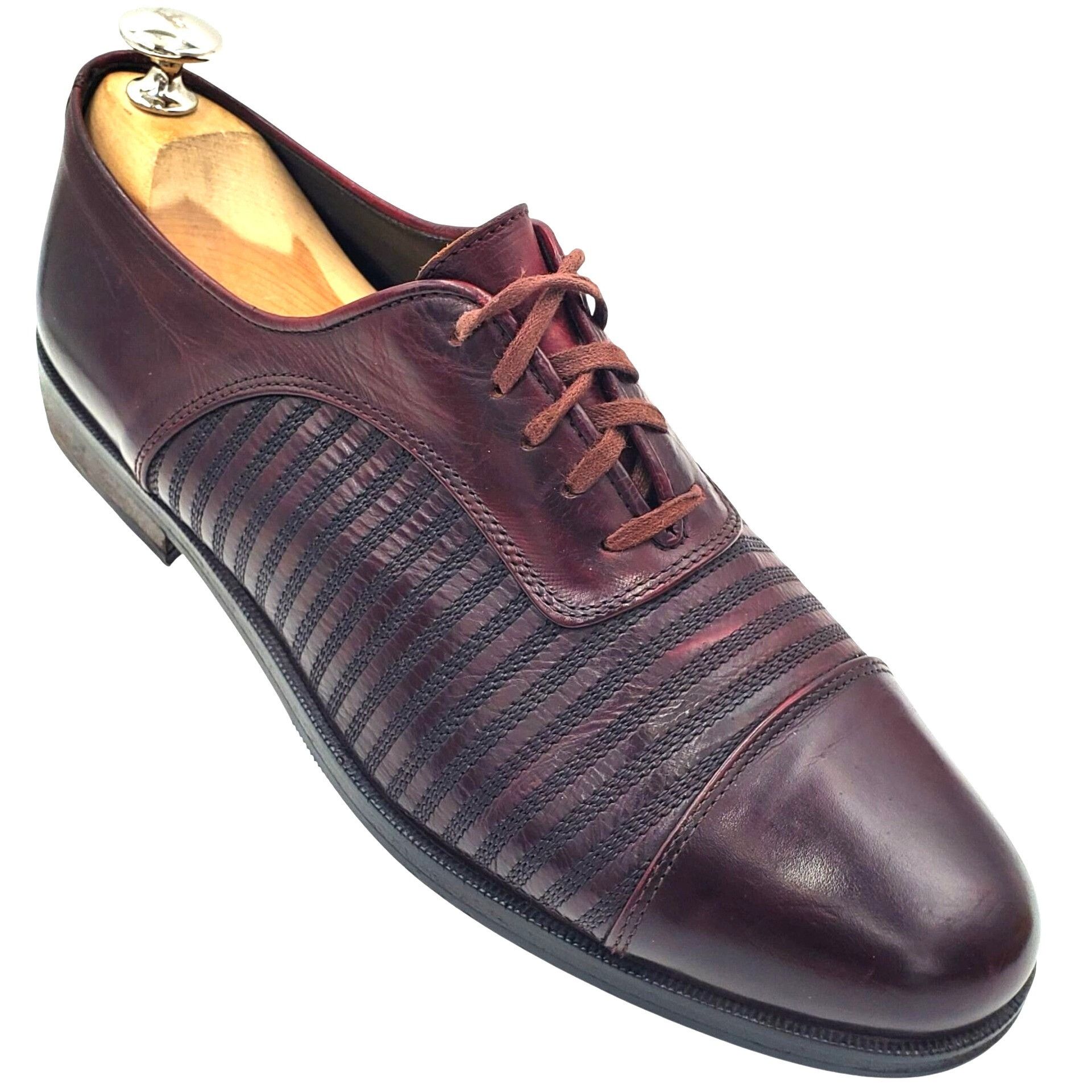Other Italy Nazzareno Di Rosa Men's size 9 Burgundy Leather Men's Size US 9 / EU 42 - 1 Thumbnail