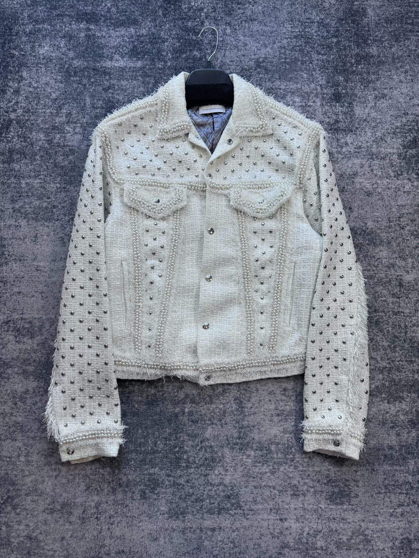 Faith Connexion Faith Connexion Pearl Embellished Jacket Size M / US 6-8 / IT 42-44 - 1 Thumbnail