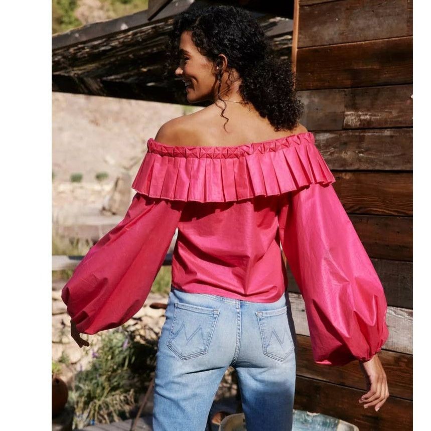 Anthropologie New Anthropologie MARGO BARIDON Priscilla Ruffled Blouse XS Size XS / US 0-2 / IT 36-38 - 4 Thumbnail