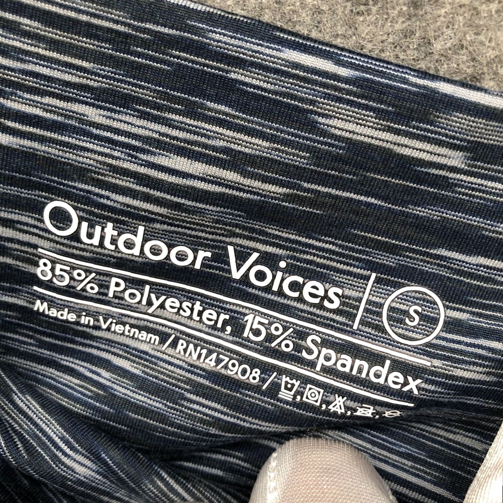 Outdoor Voices Outdoor Voices Biker Shorts Womens S Navy Blue Heather 7'' Yoga Gym Activewear Size 28" / US 6 / IT 42 - 6 Thumbnail