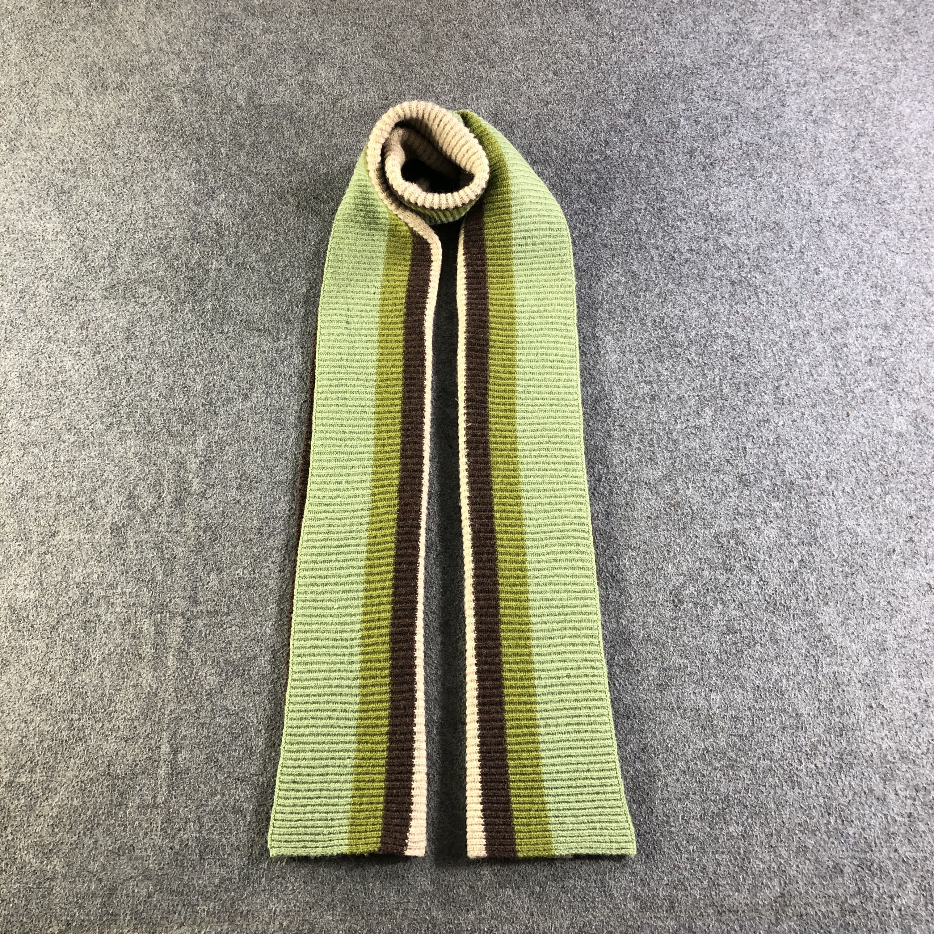 image of Gap Striped Wool Scarf Muffler Neckwear V2794, Men's