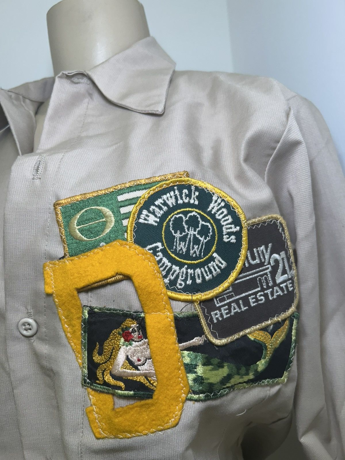 Vintage Unisex Vintage Scattered Patch WorkShirt Size US S / EU 44-46 / 1 - 1 Thumbnail