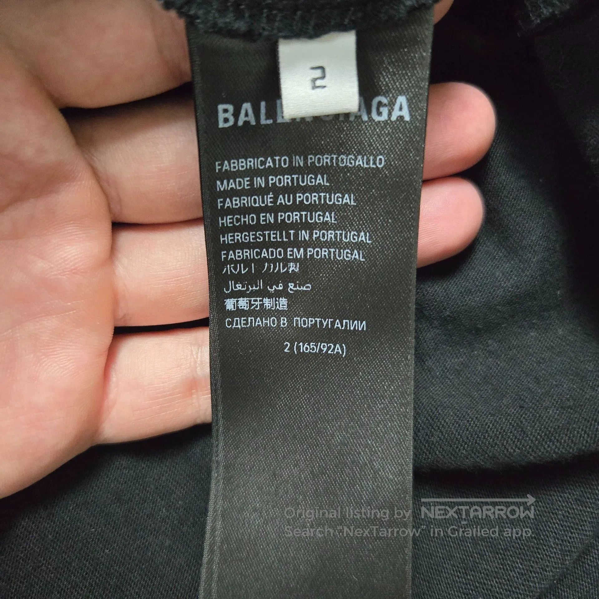 Balenciaga balenciaga black short sleeve football t-shirt. Size US M / EU 48-50 / 2 - 7 Thumbnail