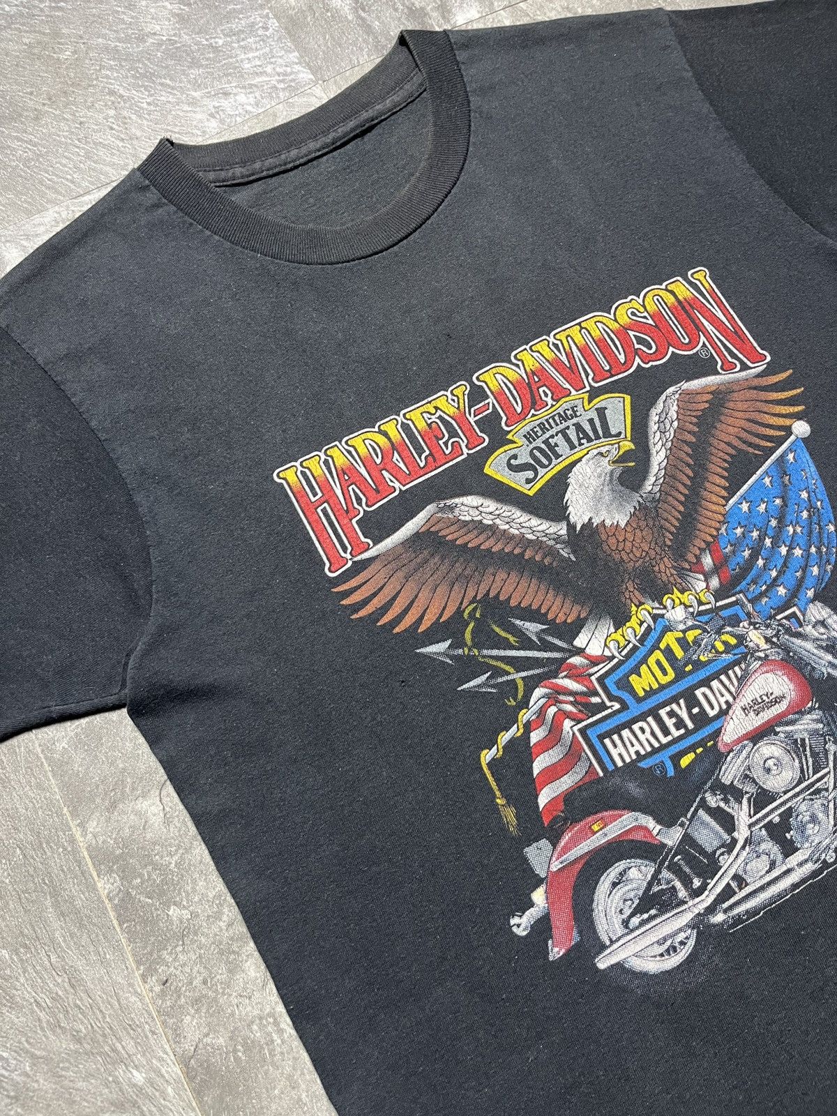 Harley Davidson Harley Davidson Vintage 1986 3D Emblem Eagle Motorcycles Size US M / EU 48-50 / 2 - 6 Thumbnail