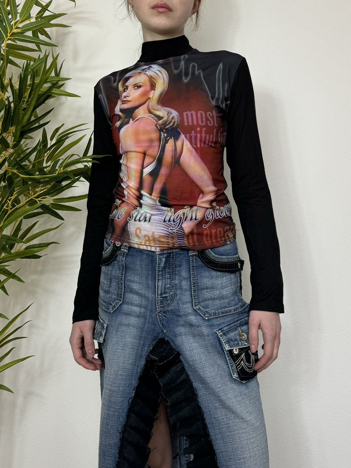 Vintage DOLCE&GABBANA STYLE PRINTED WOMAN LONGSLEEVE Size L / US 10 / IT 46 - 5 Thumbnail