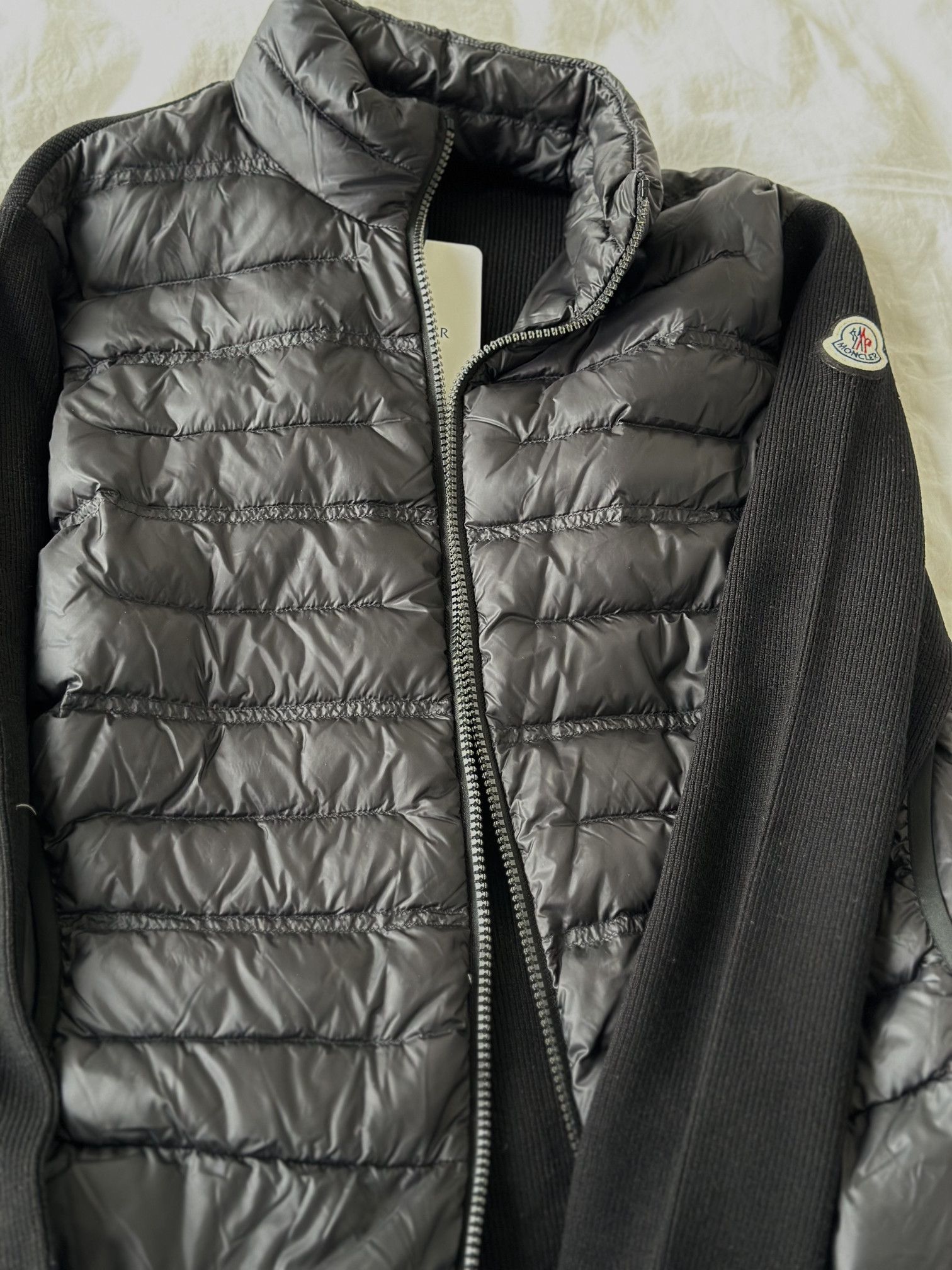 Moncler Moncler Tricot Padded Cardigan Size US XL / EU 56 / 4 - 2 Thumbnail