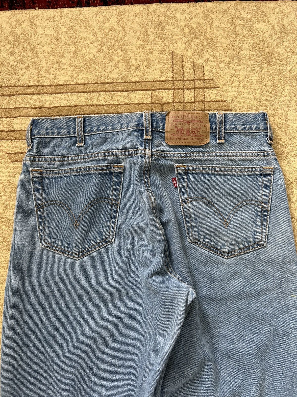 Levi's Vintage 90s Levis 550 Faded Light Wash Jeans Size US 34 / EU 50 - 3 Thumbnail