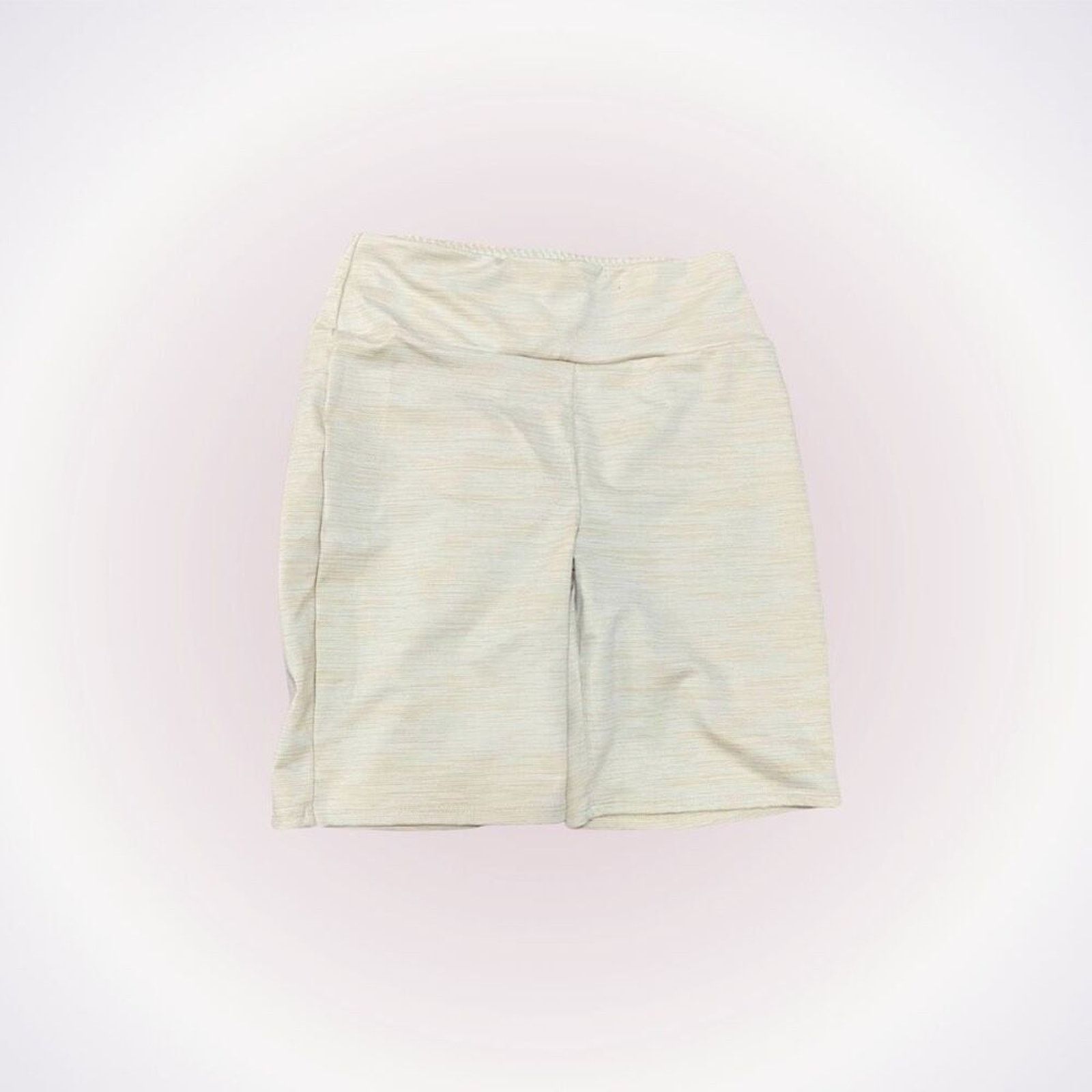 Other Adore Me Cream Heathered High-Waist Bike Shorts | Sz S Size 27" / US 4 / IT 40 - 1 Thumbnail
