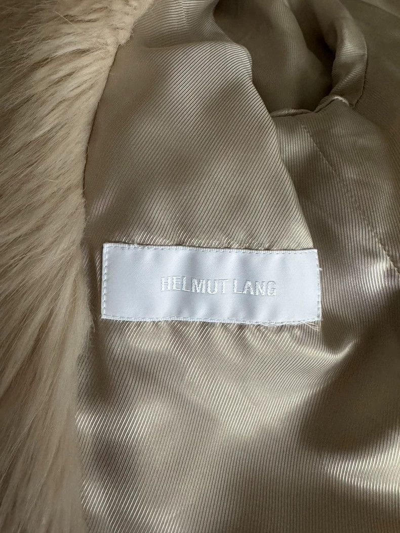 Helmut Lang HELMUT LANG Off-white fur coat Size S / US 4 / IT 40 - 3 Thumbnail