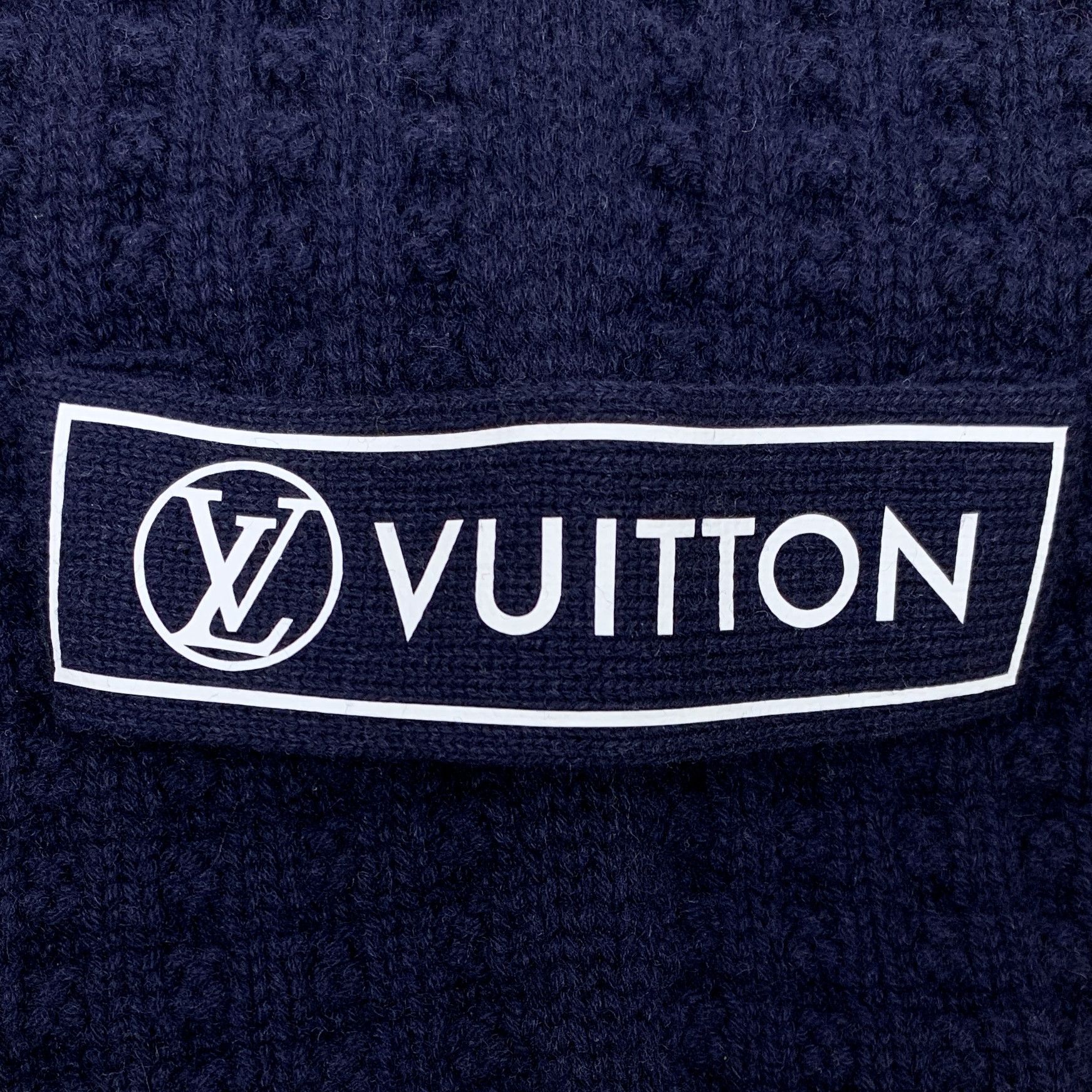 Louis Vuitton Louis Vuitton Badge Wool Knit Dress Navy (S) Size S / US 4 / IT 40 - 6 Thumbnail