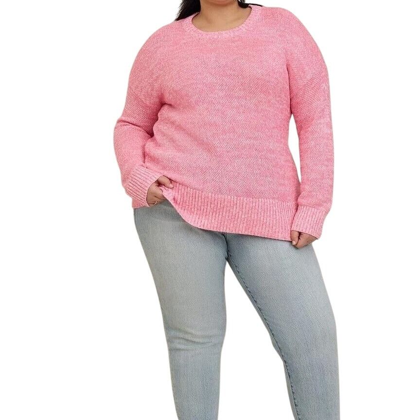 Corridor Torrid Sweater Pink Pullover Sweater Drop Shoulder Pink 2X Size XXL / US 16-18 / IT 52-54 - 2 Thumbnail