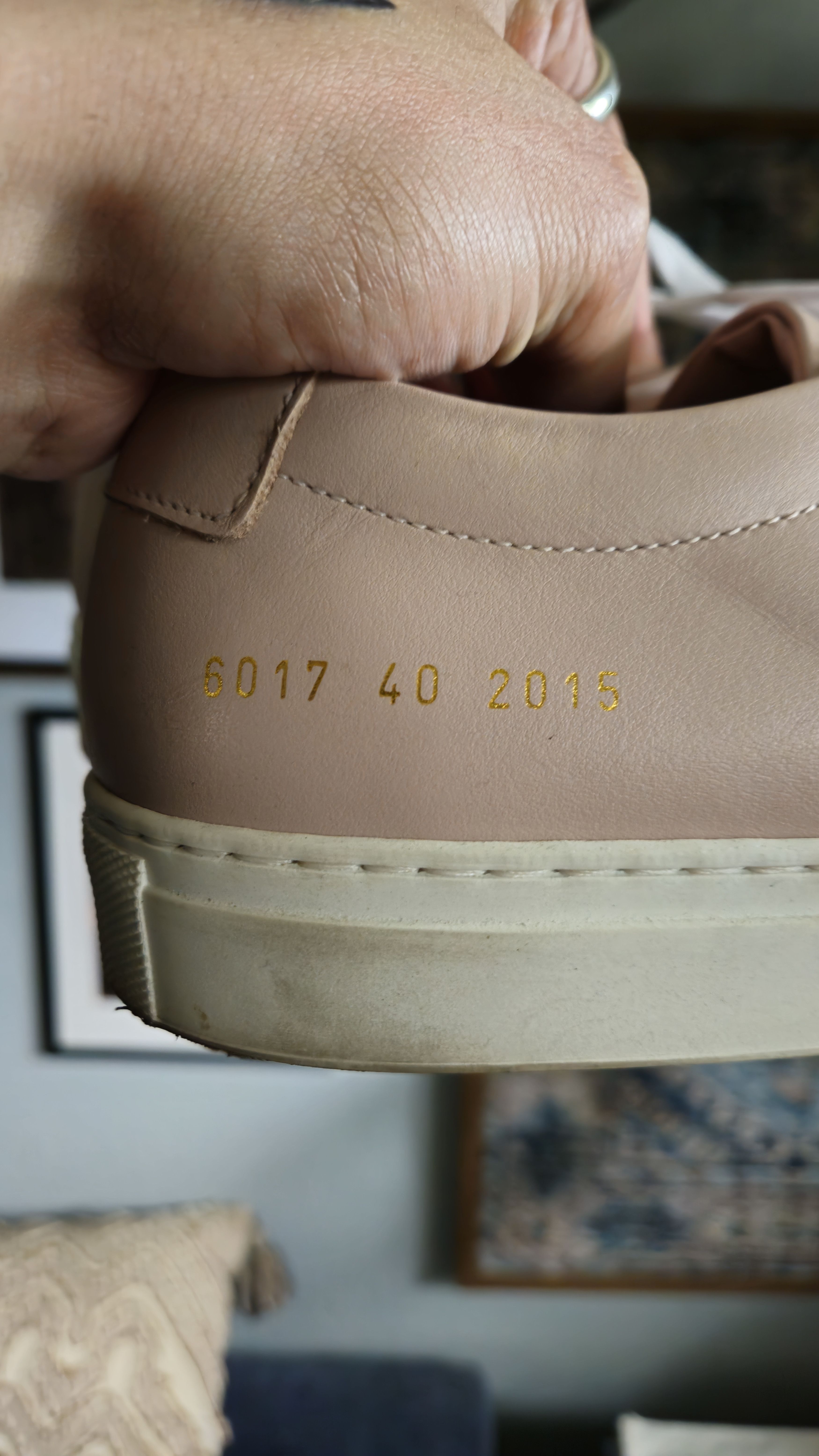 Common Projects Common Projects Achilles Low Blush/White Size US 10 / IT 40 - 4 Thumbnail