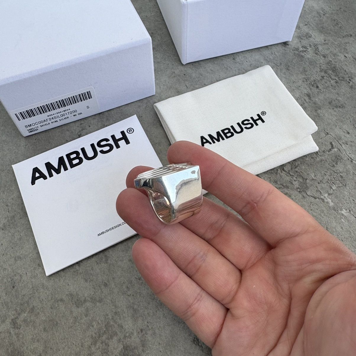 Ambush Design AMBUSH Varsity Shield ring Made in Japan Silver 925 Size ONE SIZE - 5 Thumbnail