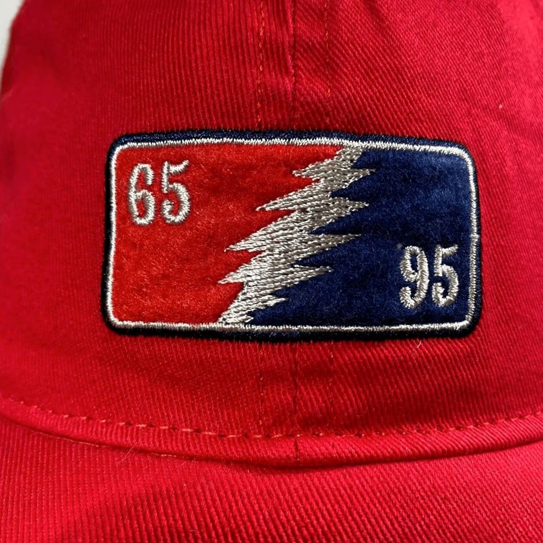 Liquid Blue Liquid Blue Men's Grateful Dead - 65-95 Adjustable Baseball Cap Red OSFA New Size ONE SIZE - 6 Thumbnail