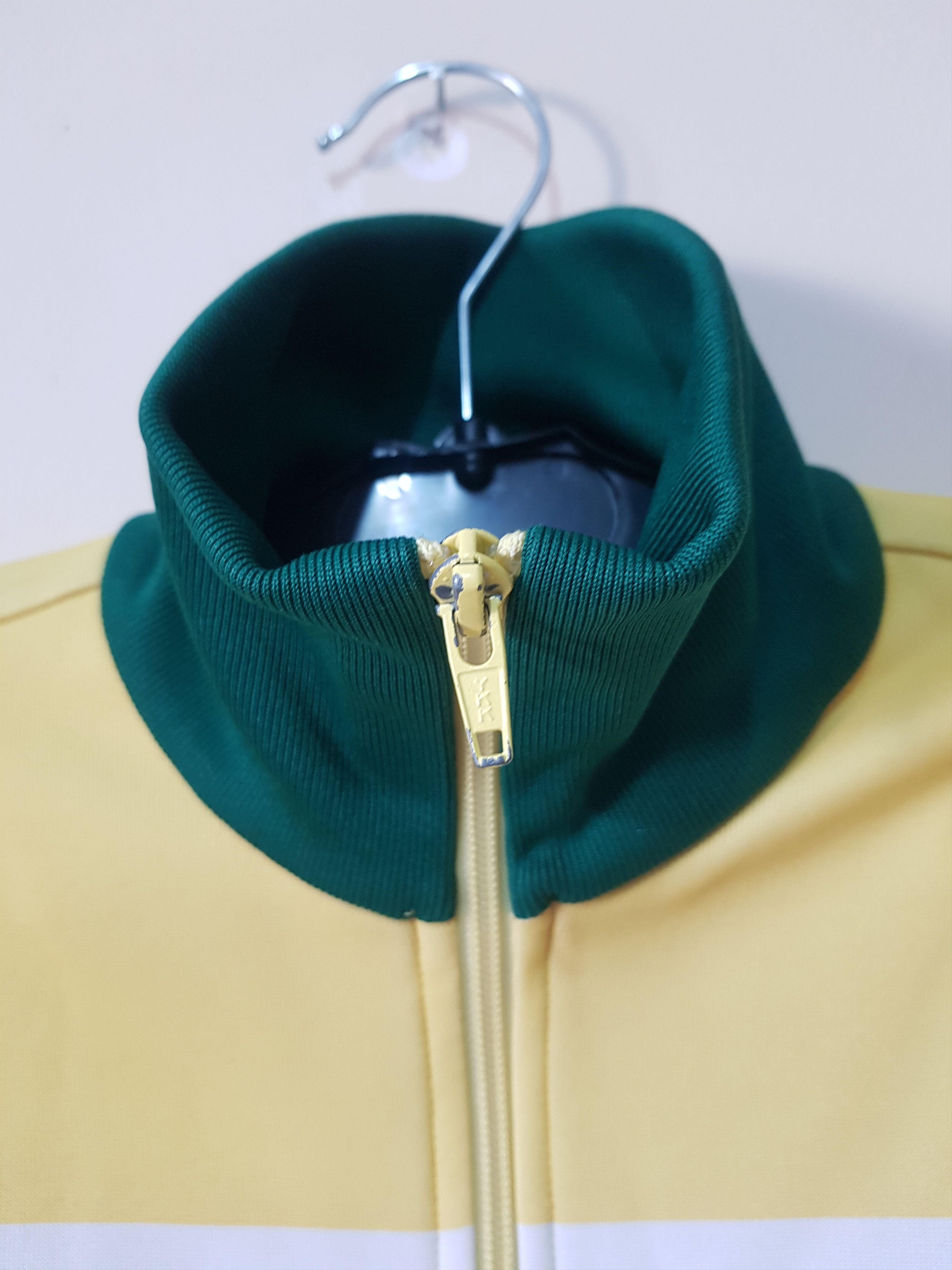 Adidas Court Piping Track Top Jacket Yellow Green Brazil Size US XS / EU 42 / 0 - 4 Thumbnail
