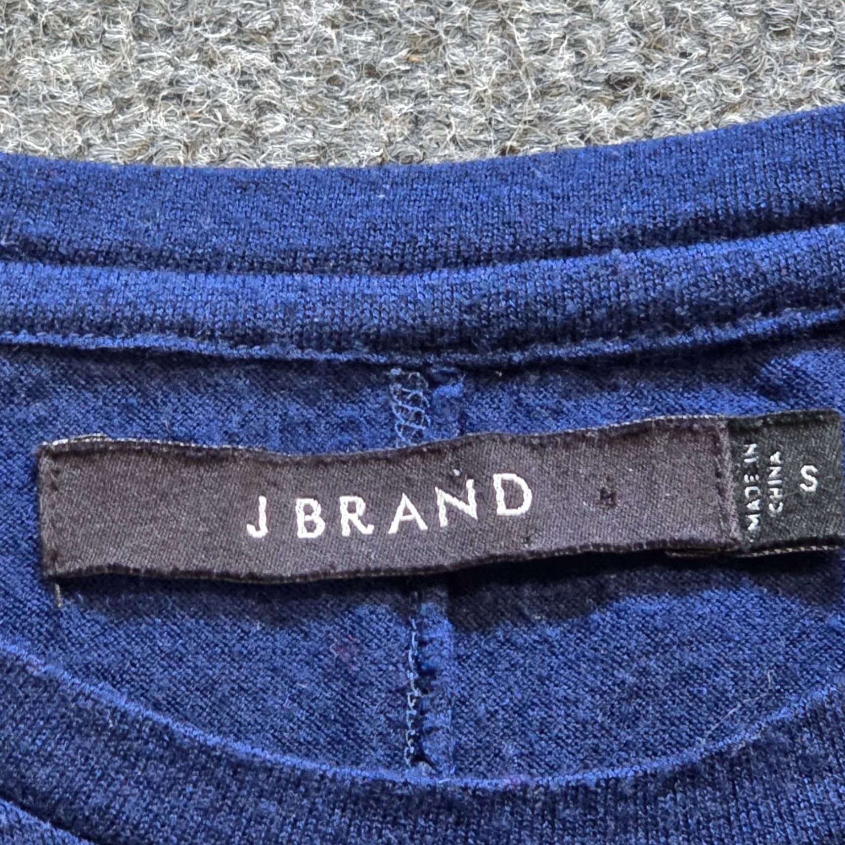 J Brand J Brand Sweater Womens Size S Blue Cashmere Wool Blend Long Sleeve Pullover Size S / US 4 / IT 40 - 3 Thumbnail