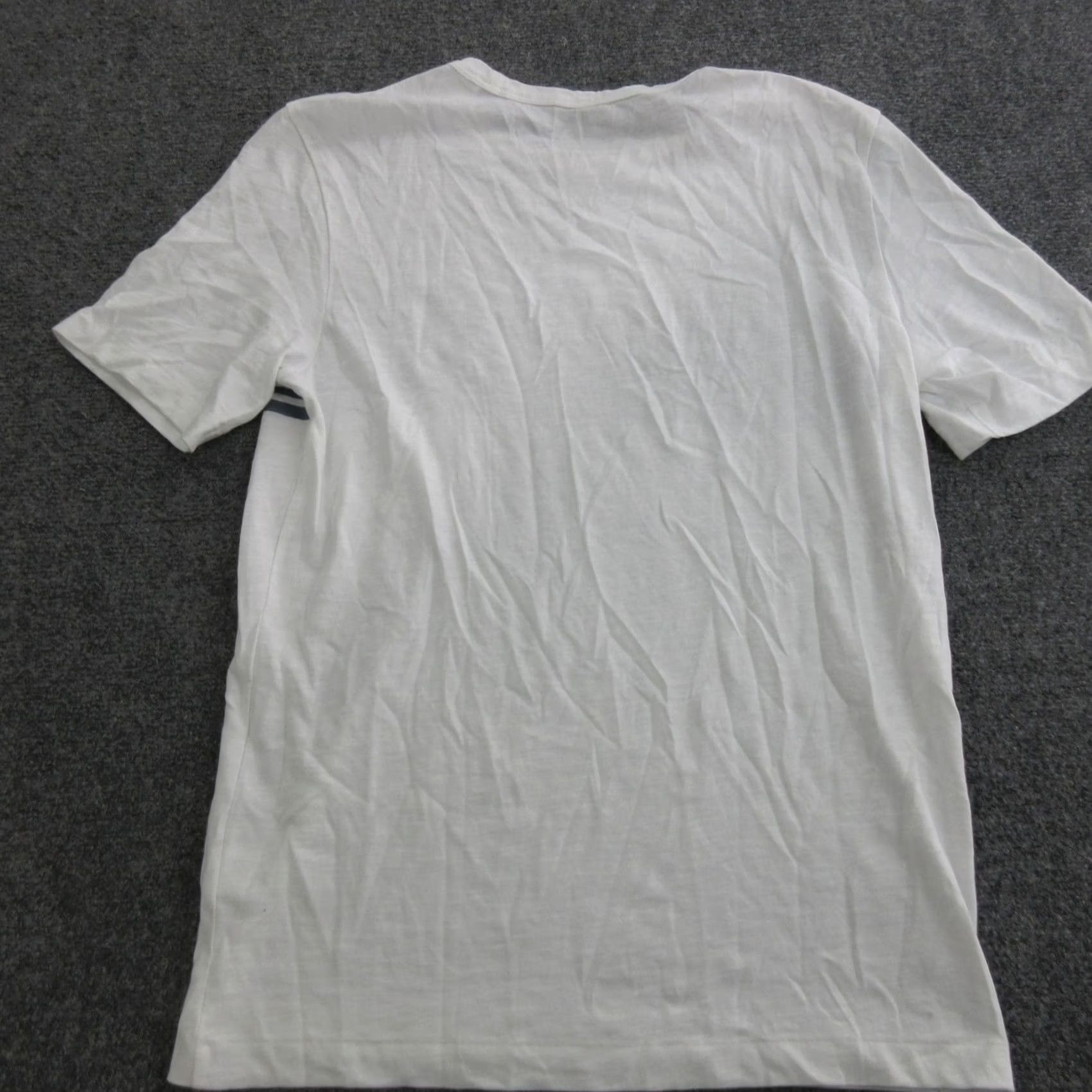 Faherty Faherty Shirt Mens S White Short Sleeve Crewneck Sunwashed Stripe Tee Top Size US S / EU 44-46 / 1 - 6 Thumbnail