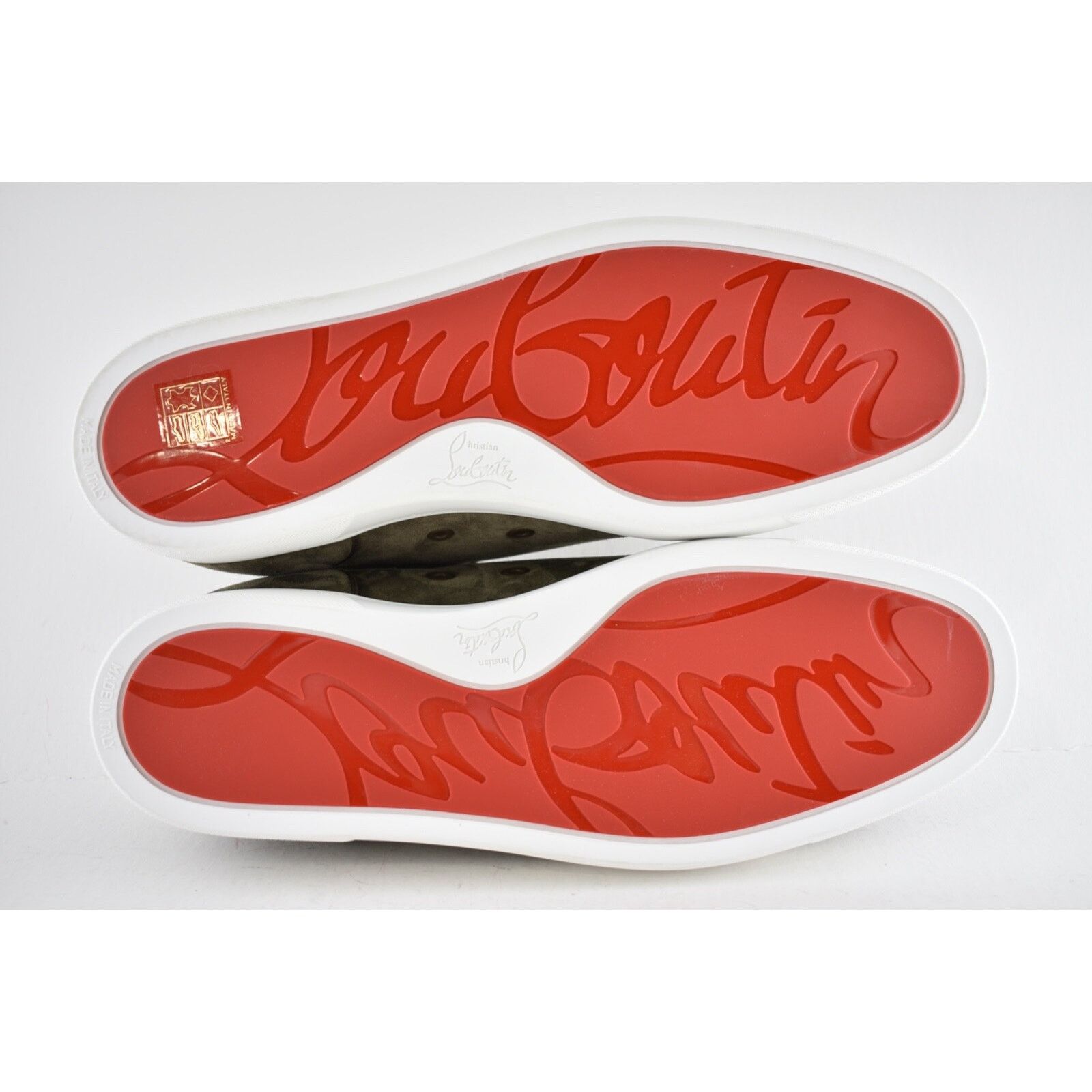 Christian Louboutin Christian Louboutin Mens Louis Junior Flat Silex Brown Size US 12 / EU 45 - 12 Thumbnail