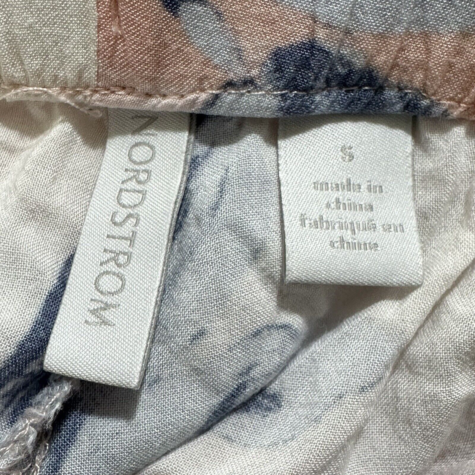 Nordstrom Nordstrom Small Loungewear Pink White Floral Pajama Pants Size ONE SIZE - 4 Thumbnail