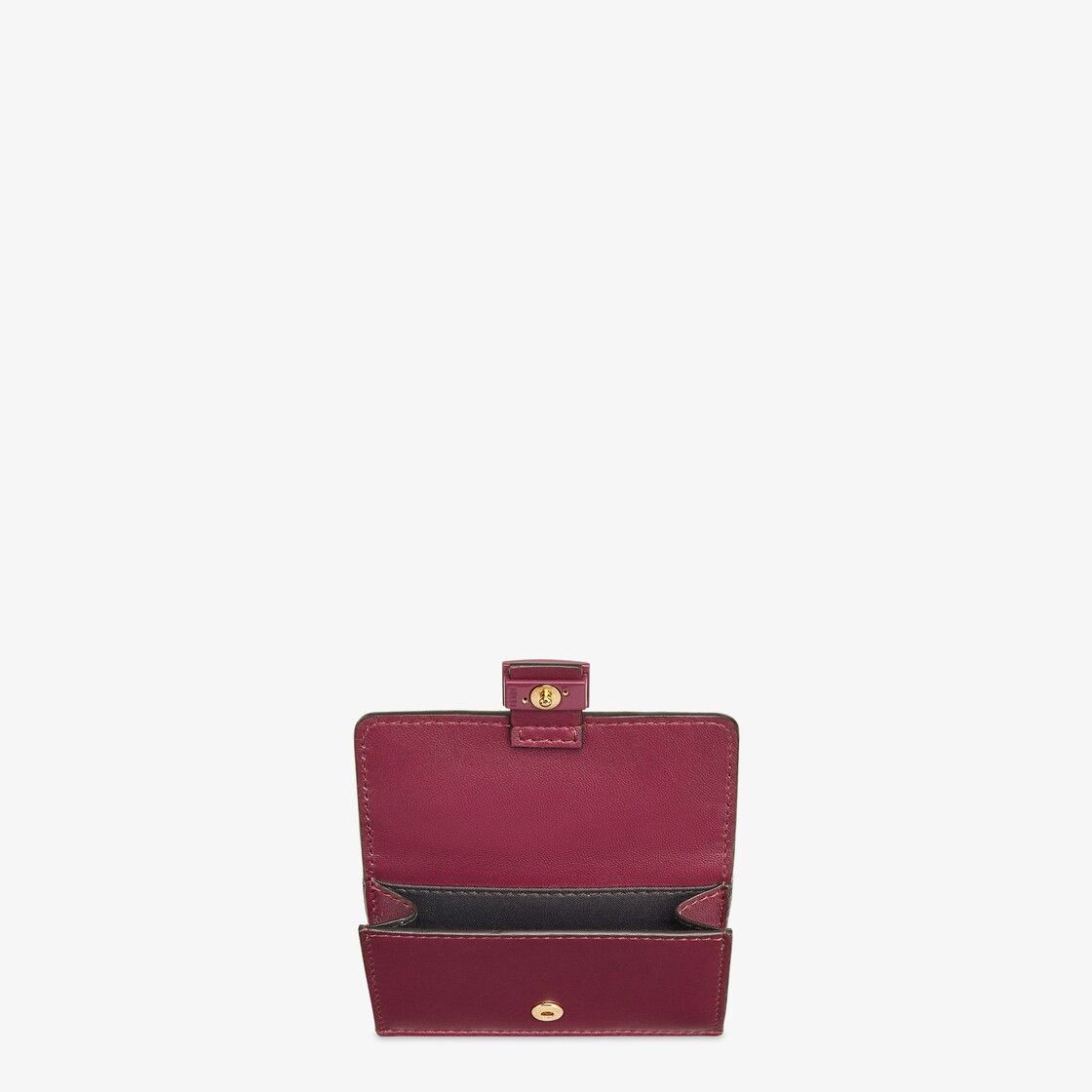 Fendi o1s1wg111224 Size: OS / Baguette Card Holder in Burgundy Size ONE SIZE - 2 Thumbnail