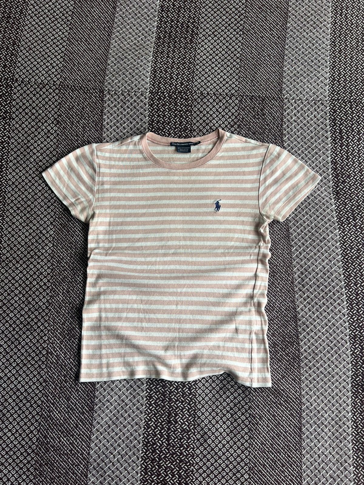 Polo Ralph Lauren Vintage Striped T-shirt Babe Style Women Y2K Streetwear Sz M Size M / US 6-8 / IT 42-44 - 1 Thumbnail