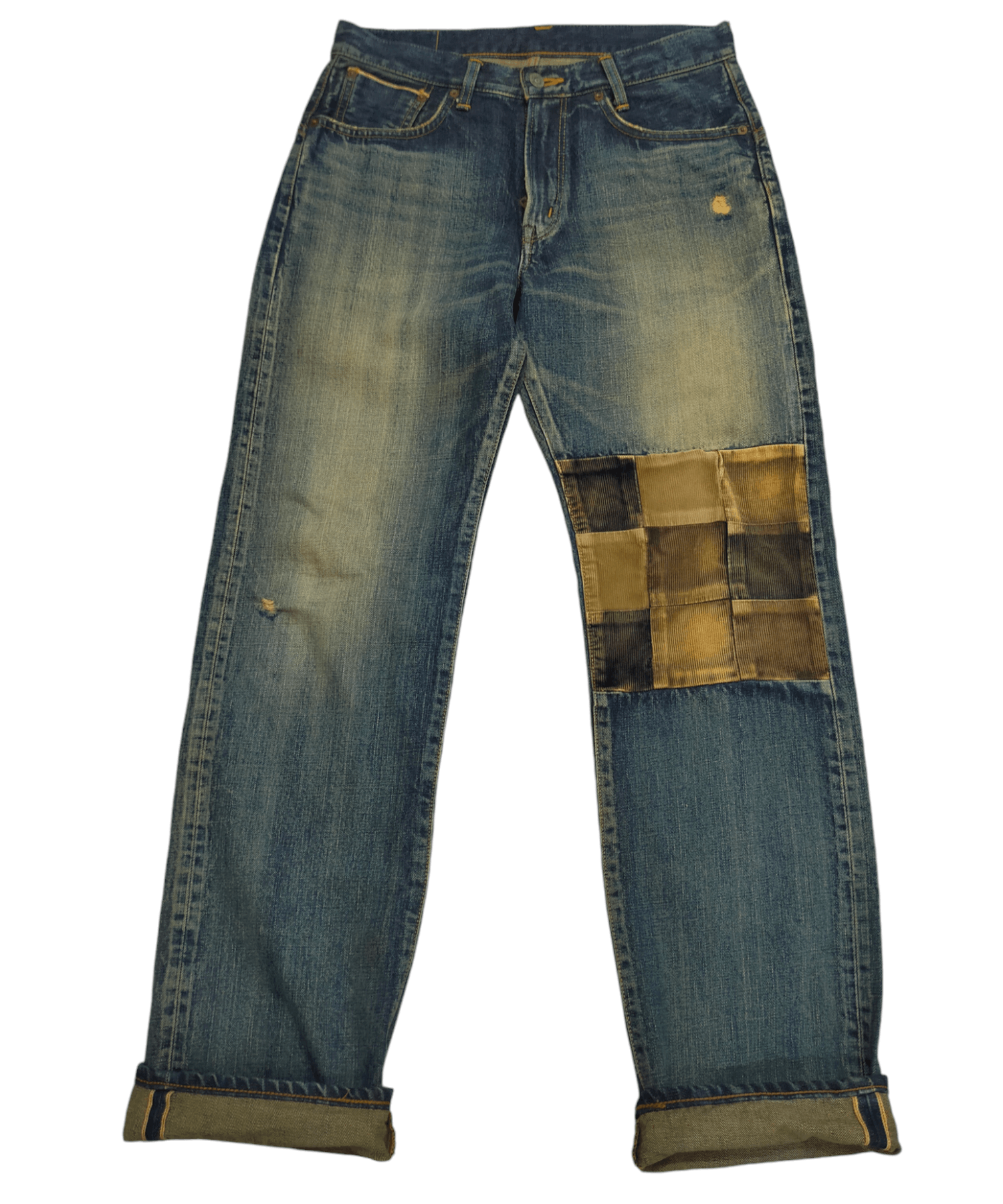 Edwin × Japanese Brand × Vintage 🚨 VINTAGE EDWIN SELVEDGE DISTRESSED Size US 32 / EU 48 - 1 Thumbnail