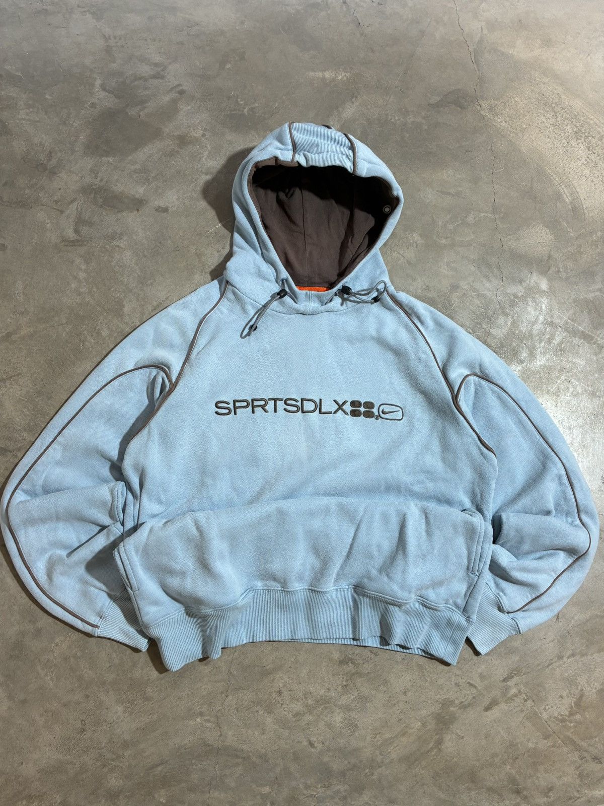 Nike Vintage Nike SPRTSDLX Hoodie Boxy Swoosh Y2K S Gorpcore tech Size US S / EU 44-46 / 1 - 1 Thumbnail