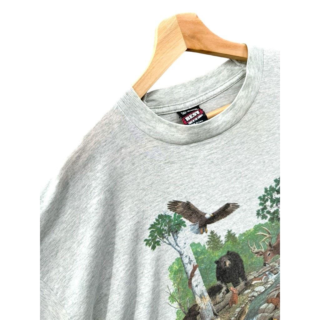 Vintage 1992 New Hamsphire Nature Animal Graphic Tee Size US XXL / EU 58 / 5 - 4 Thumbnail