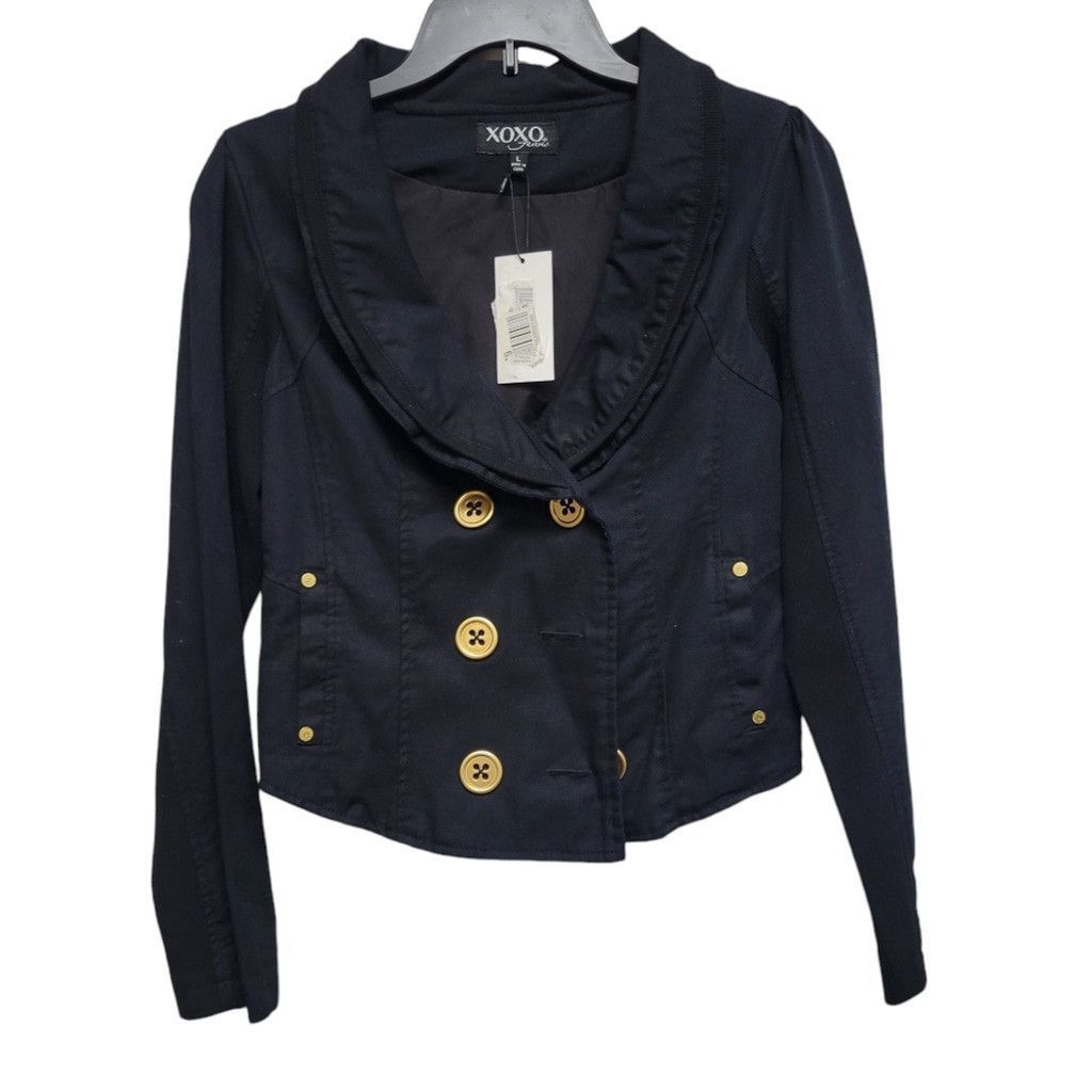 XOXO XOXO Double Breast Jacket Women's. Size Large. Color Black. Size L / US 10 / IT 46 - 3 Thumbnail