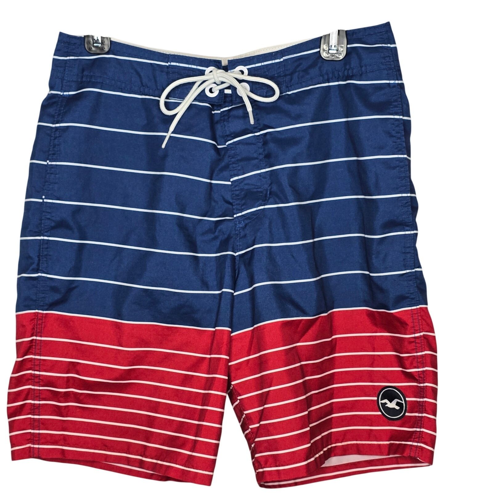 Hollister Hollister Blue Red White Stripe Swim Shorts Trunks Size 30 Size US 30 / EU 46 - 1 Thumbnail