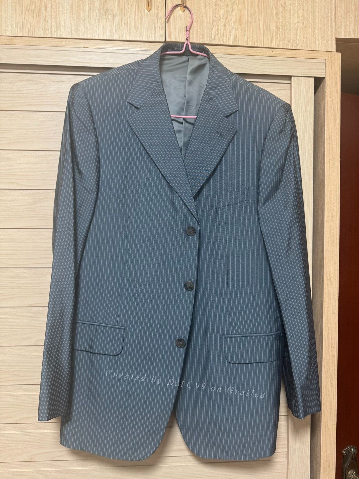 Ermenegildo Zegna Ermenegildo Zegna Blue Pinstripe Suit Size US M / EU 48-50 / 2 - 1 Thumbnail