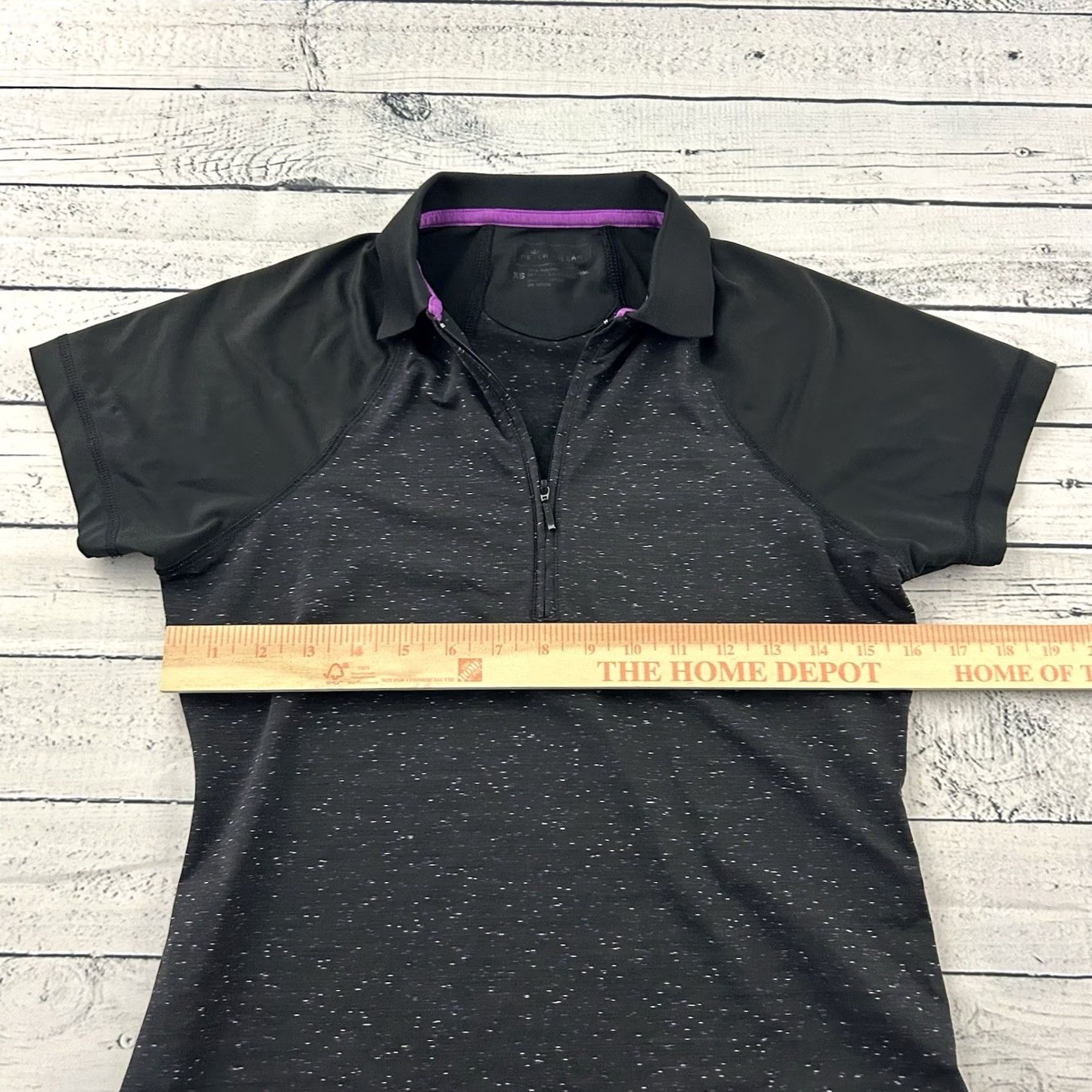 Peter Millar Peter Millar Crown Sport Polo Shirt Women's XS Black 1/4 Zip Short Sleeve Golf Activewear Shirt Size XS / US 0-2 / IT 36-38 - 4 Thumbnail