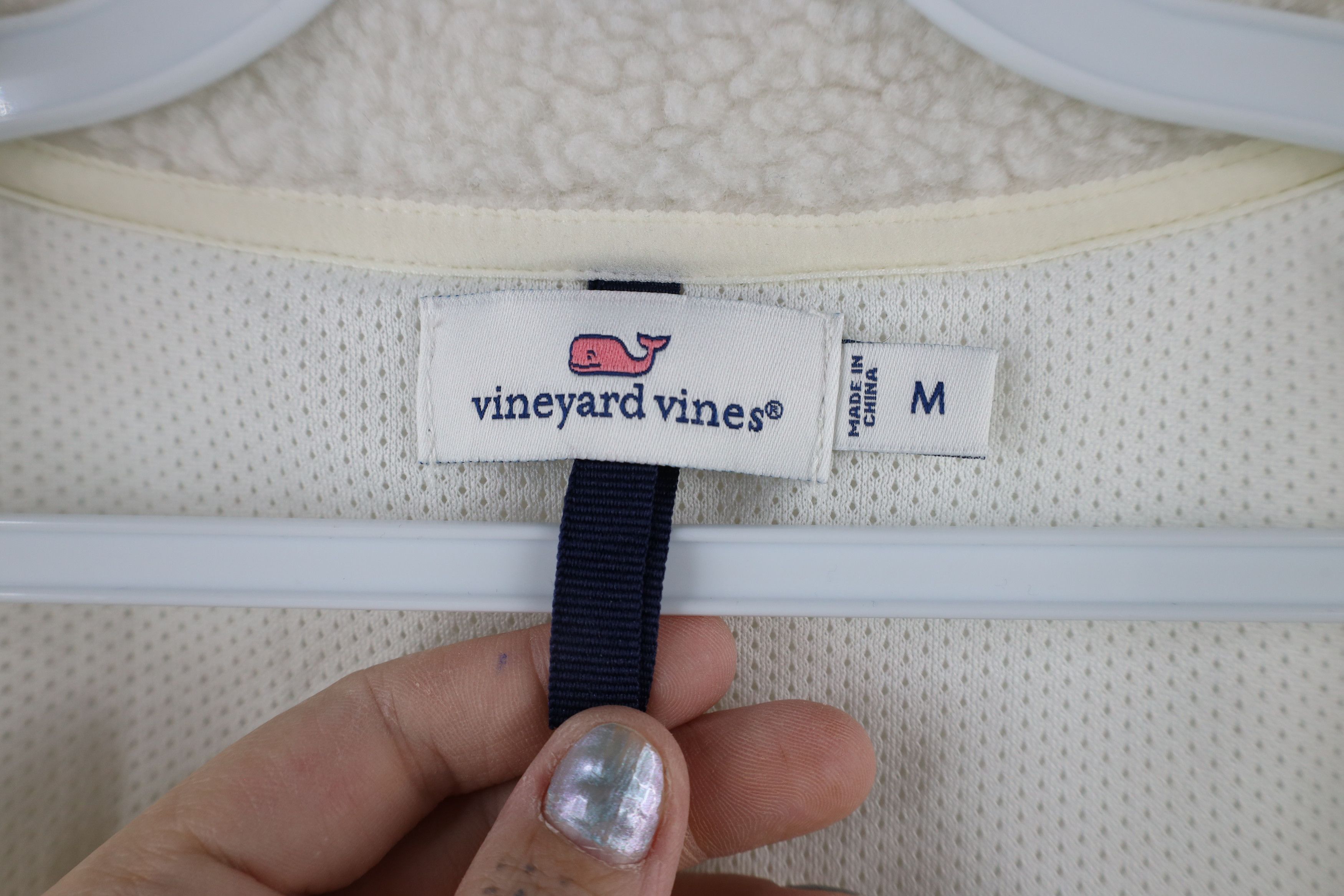 Vineyard Vines × Vintage Vineyard Vines Out Quilted Deep Pile Fleece Vest Jacket Size M / US 6-8 / IT 42-44 - 8 Thumbnail