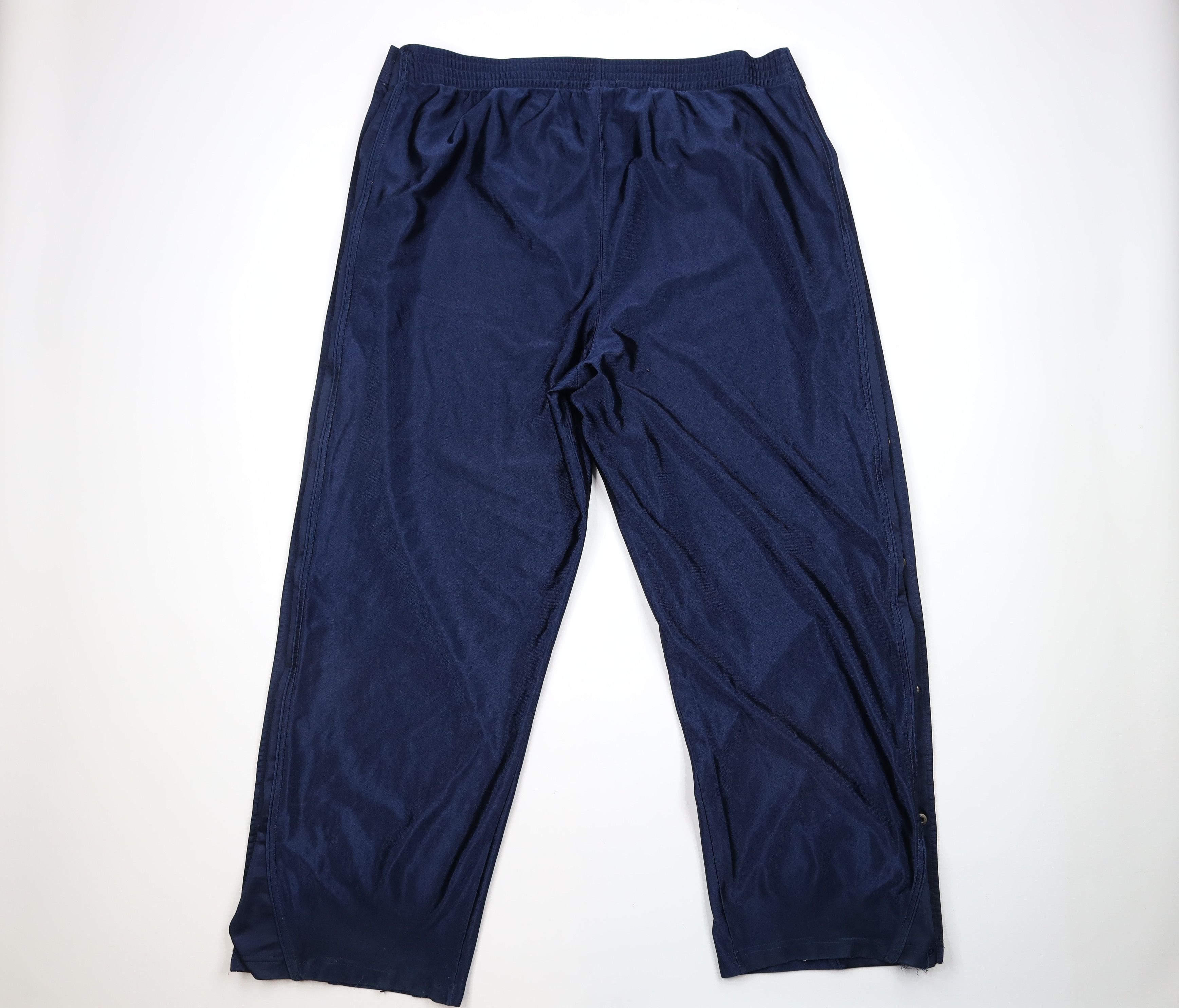Adidas × Vintage Vtg Y2K 2003 Adidas Spell Out Wide Leg Tearaway Sweatpants Size US 40 / EU 56 - 8 Thumbnail