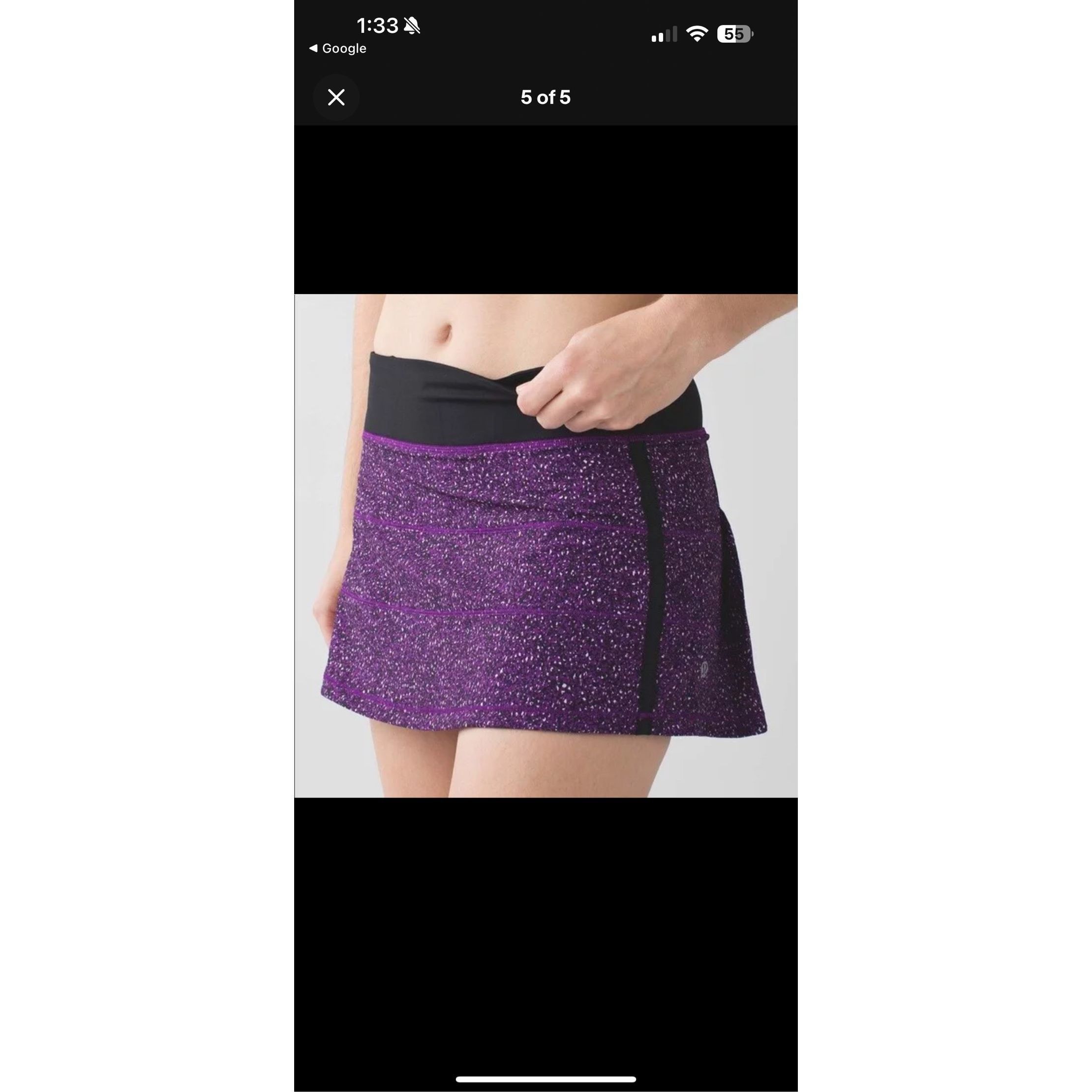 Lululemon Lululemon Purple Speckled Athletic Skort Size 6 Built-In Sho Size 27" / US 4 / IT 40 - 1 Thumbnail
