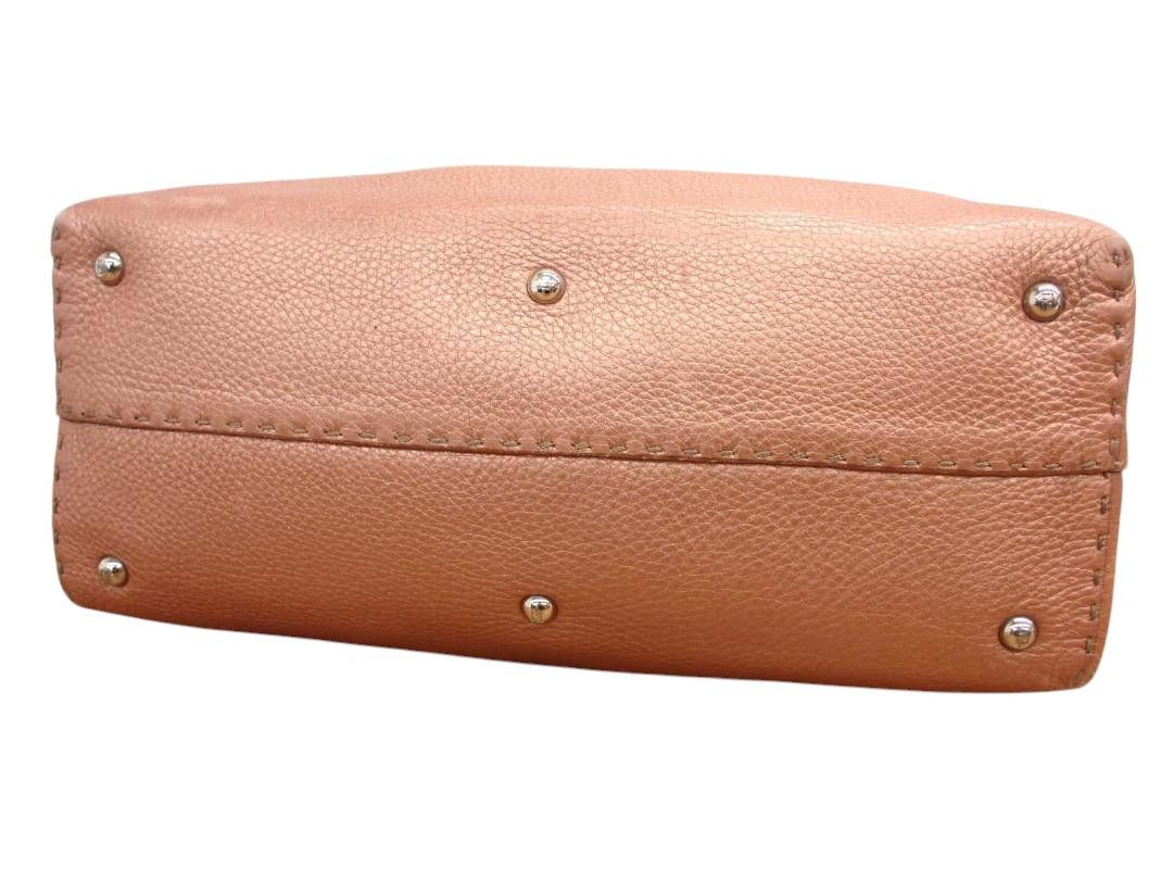 Fendi Fendi - Selleria Pink Handbag Leather Shoulder Bag Mirror Size ONE SIZE - 3 Thumbnail