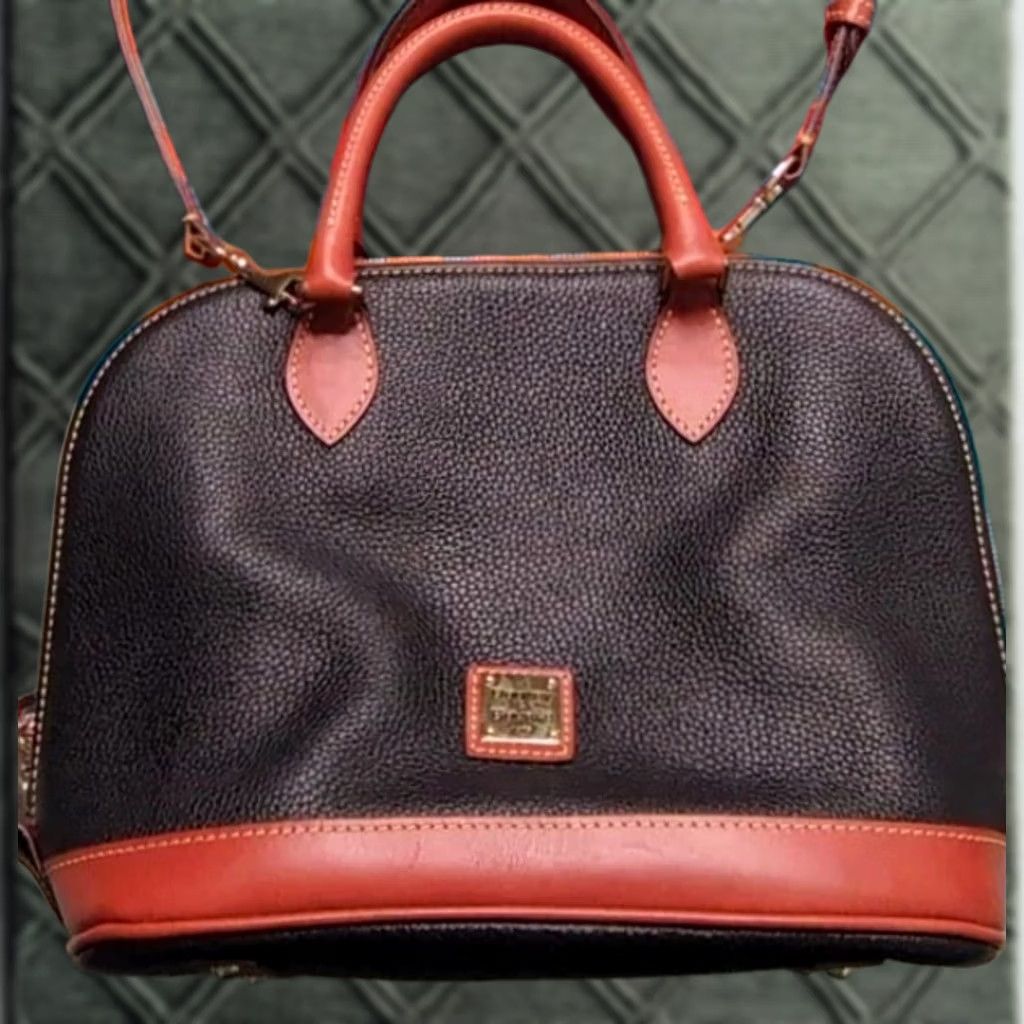 Dooney & Bourke Dooney & Bourke Leather Satchel Bag Shoulder Strap Handbag Purse Pebble Grain Multicolor Women Size ONE SIZE - 1 Thumbnail