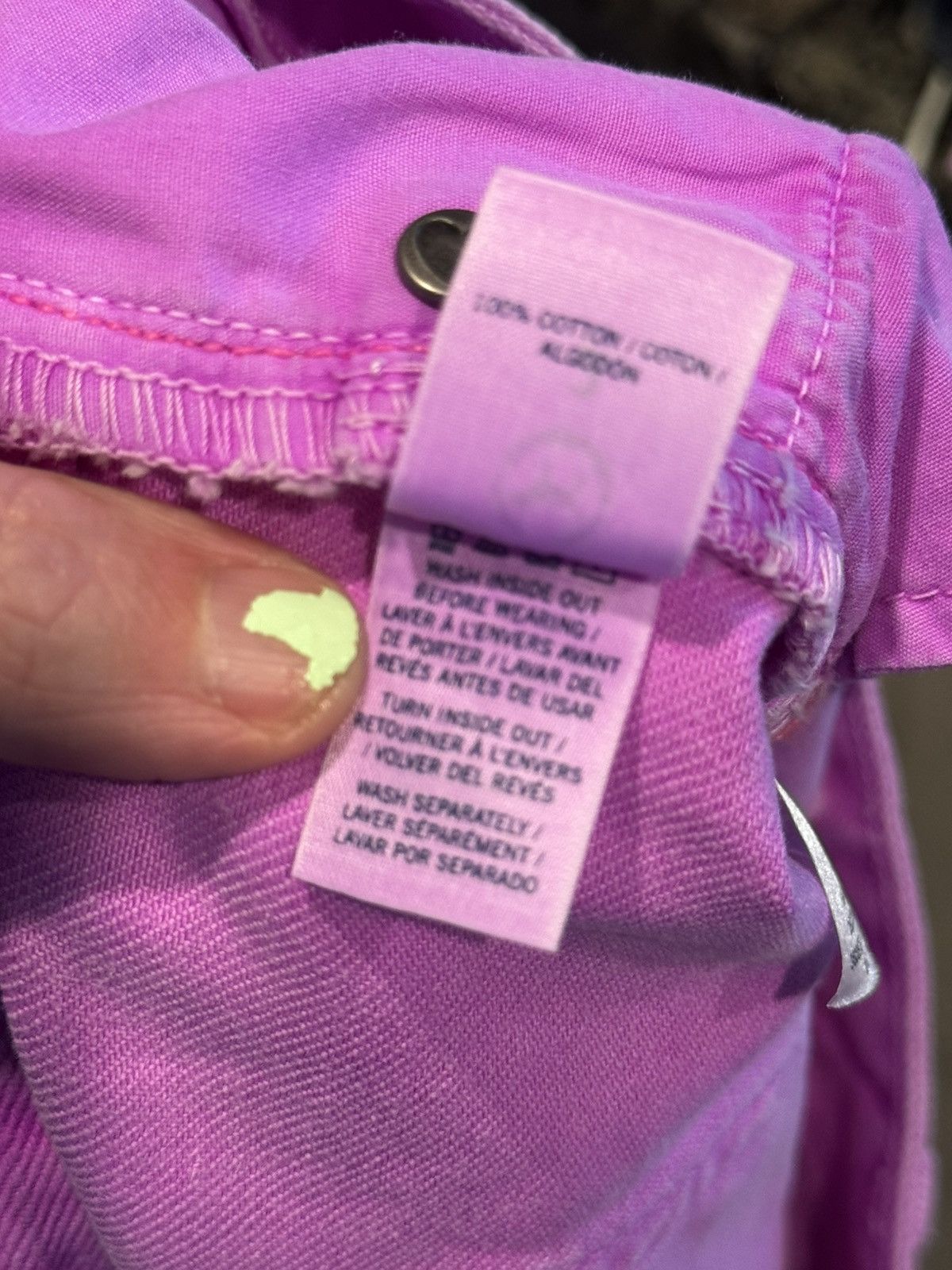 Victoria's Secret PINK Victoria’s Secret Neon Denim Shorts Size 2 Y2K Cut Off Size 26" / US 2 / IT 38 - 4 Thumbnail