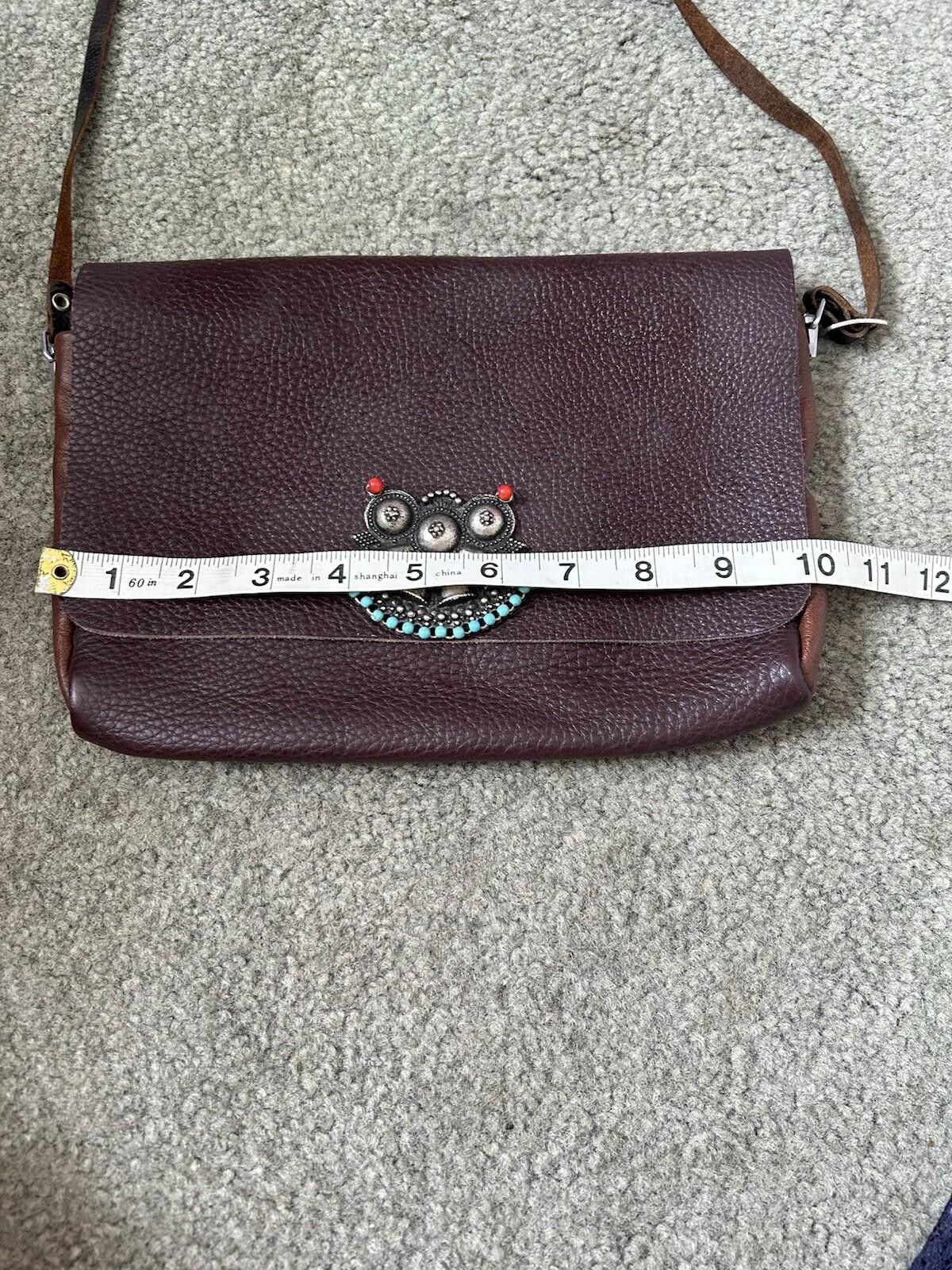 The Unbranded Brand Leather Travel Shoulder Bag Bead Buckle Hippie Boho Vintage Size ONE SIZE - 8 Thumbnail